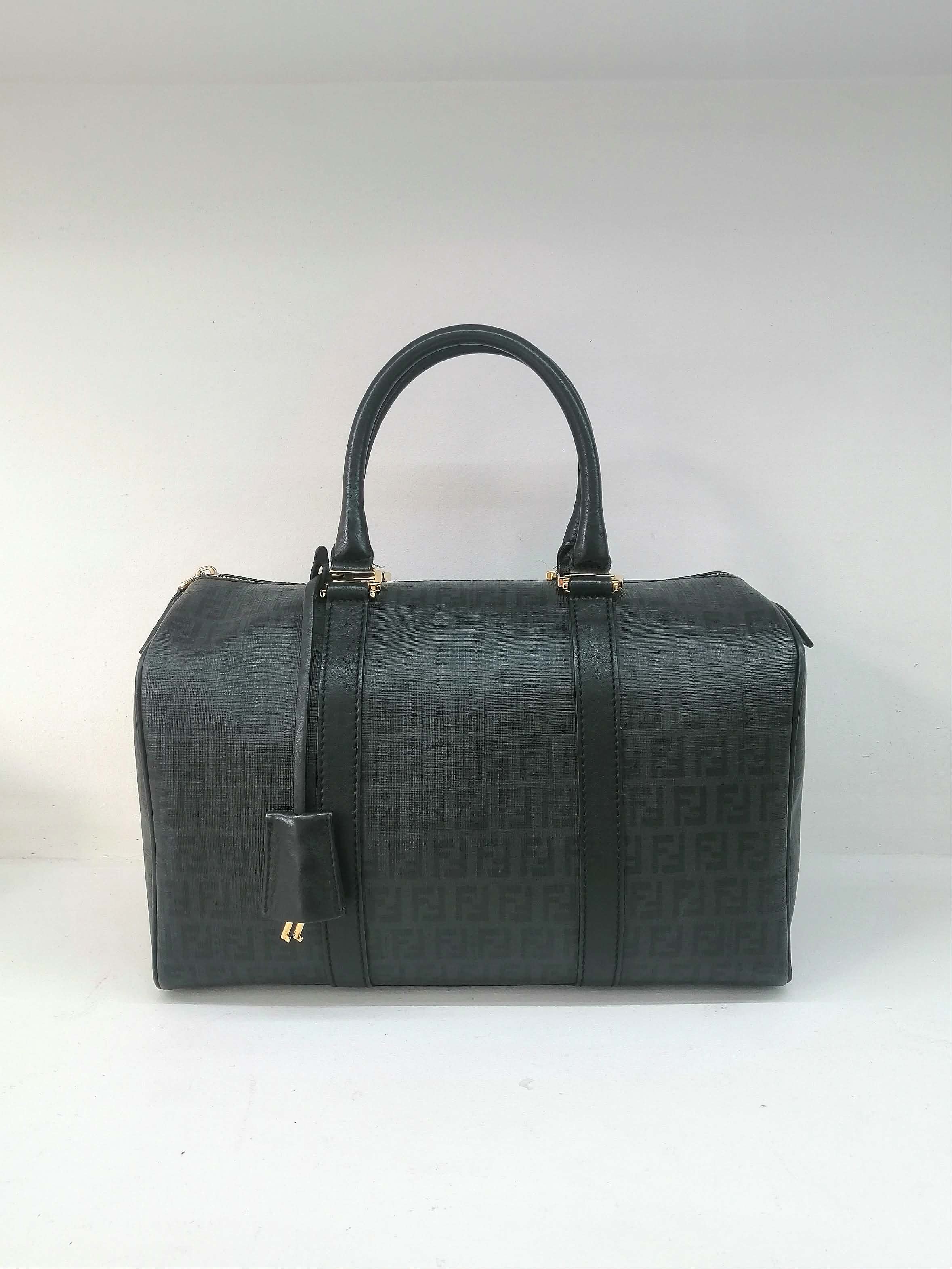 FENDI BAULETTO BOSTON BLACK ZUCCHINO