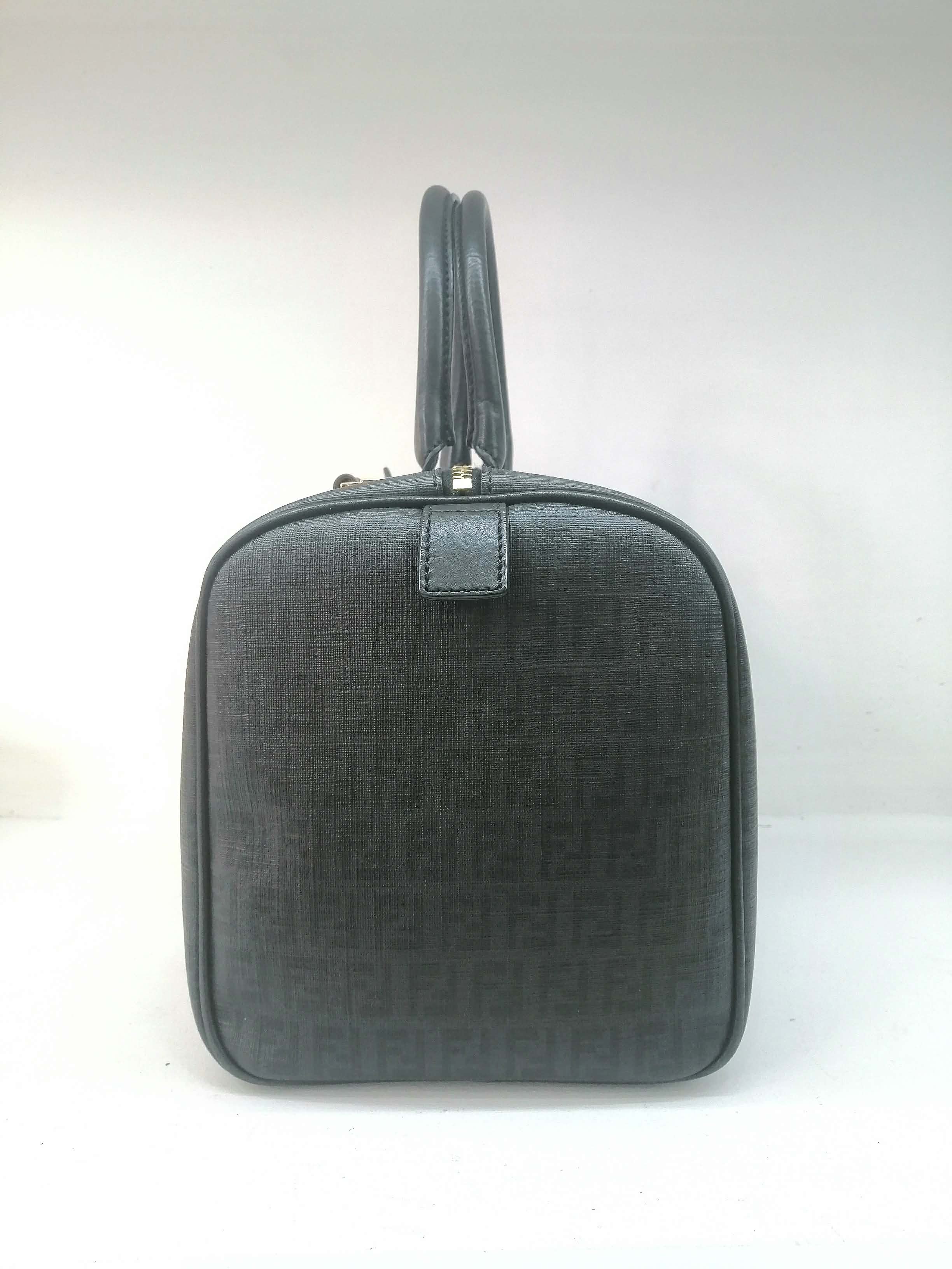 FENDI BAULETTO BOSTON BLACK ZUCCHINO