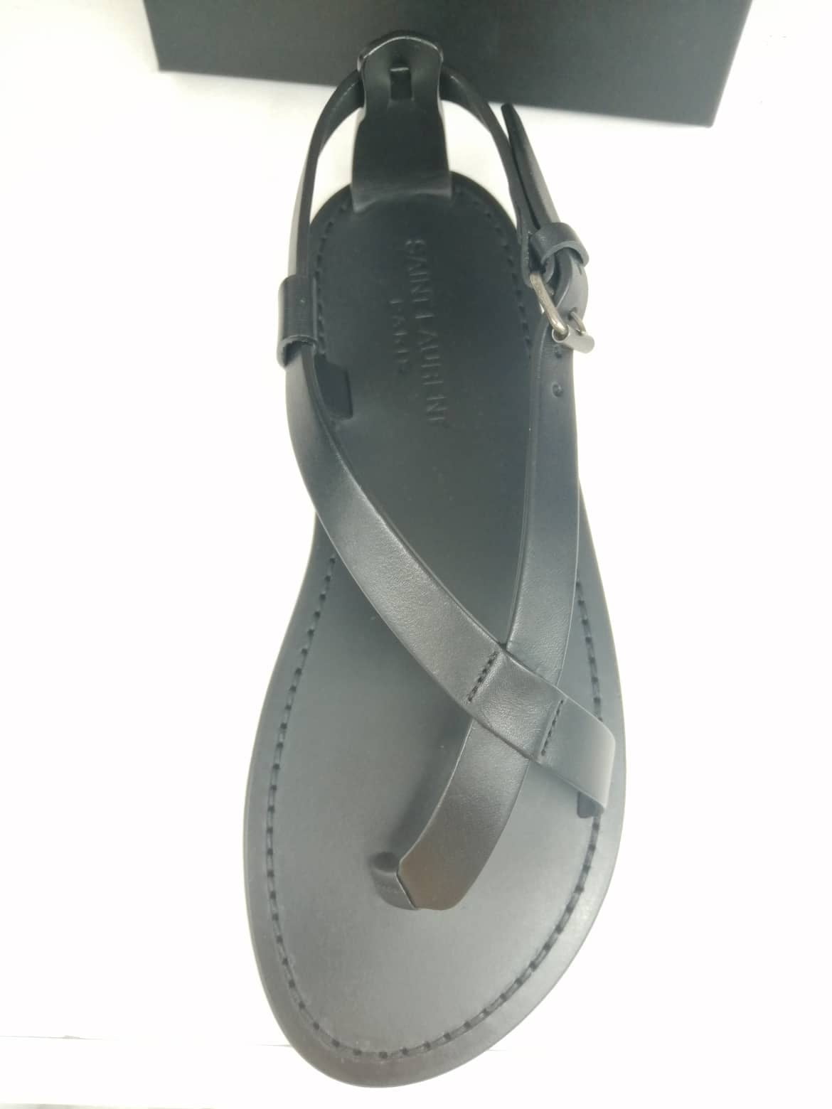 YSL SANDALI PIATTI CULVER IN PELLE LISCIA