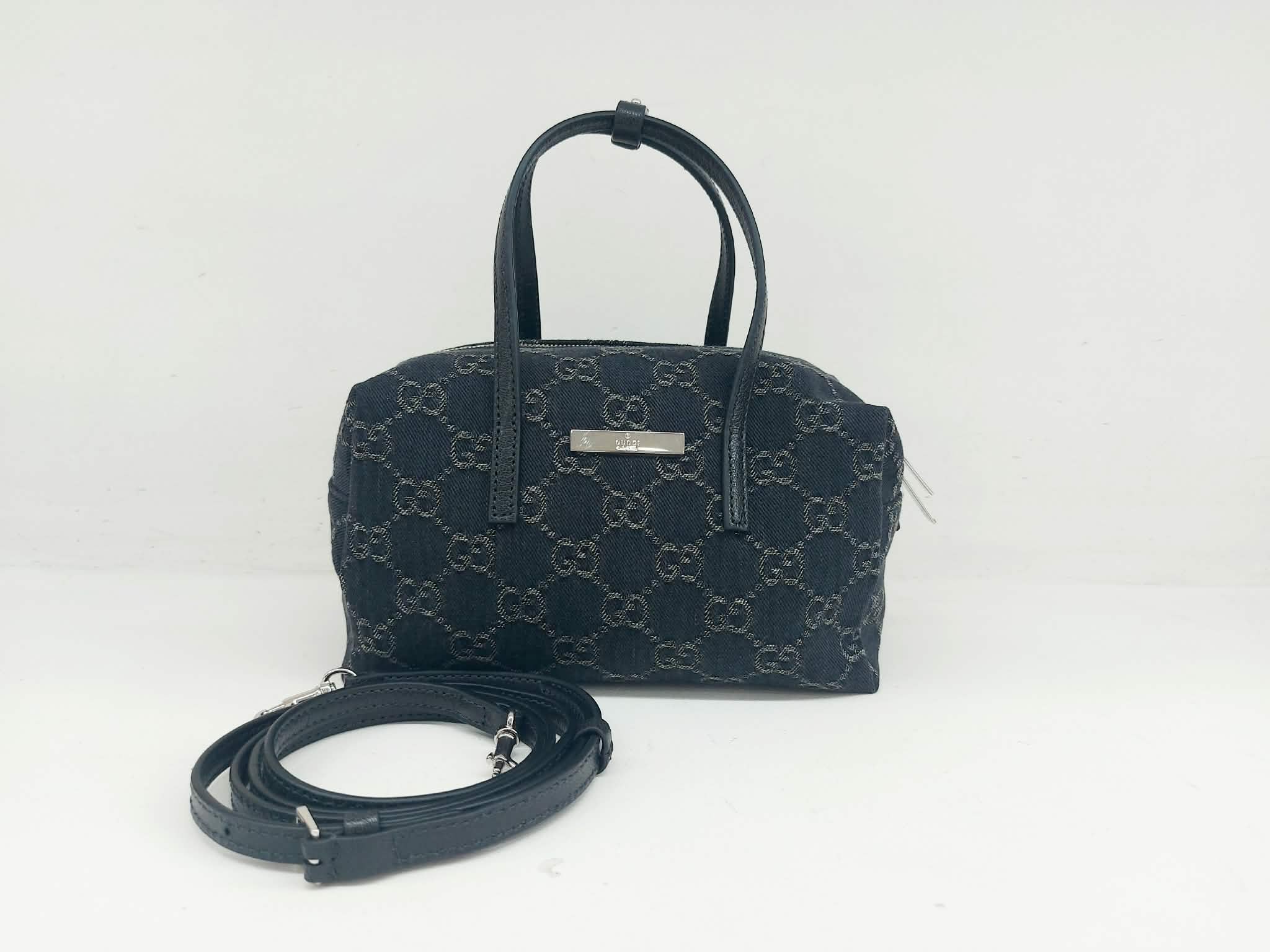 GUCCI BOSTON MINI BAULETTO DENIM GG