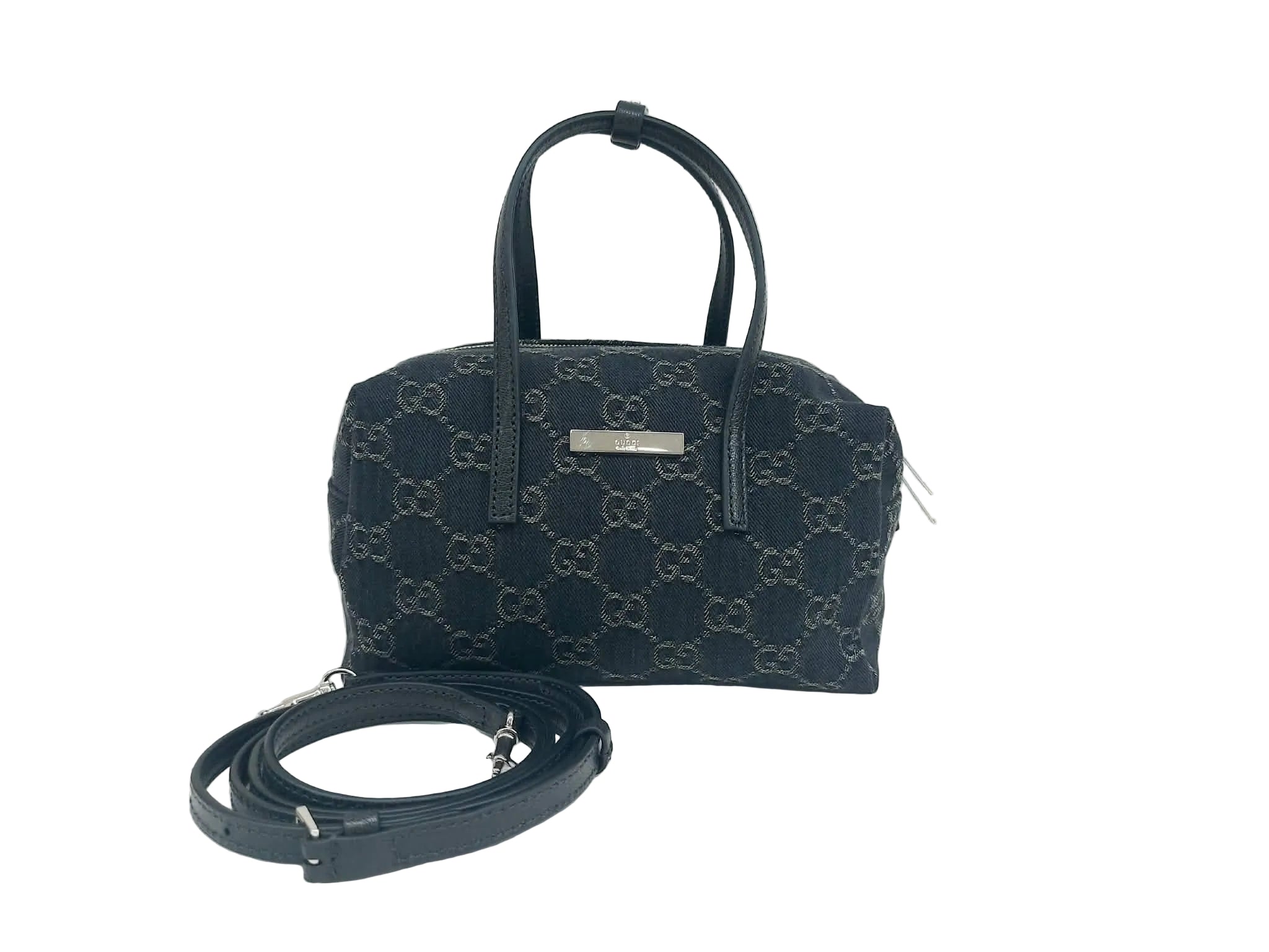 GUCCI BOSTON MINI BAULETTO DENIM GG