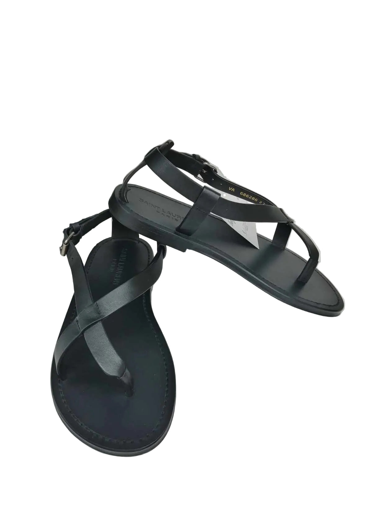 YSL SANDALI PIATTI CULVER IN PELLE LISCIA