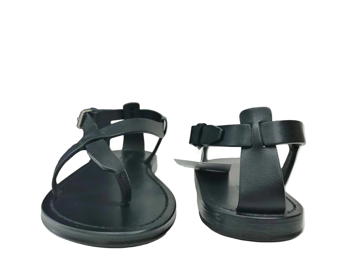 YSL SANDALI PIATTI CULVER IN PELLE LISCIA