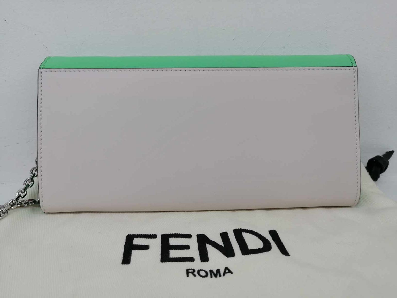 Fendi Wallet Continental With Chain FF Diamonds