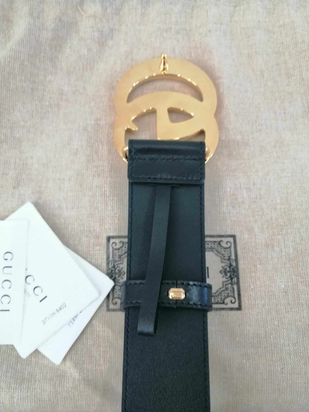 GUCCI CINTURA GG MARMONT 4CM TG 70