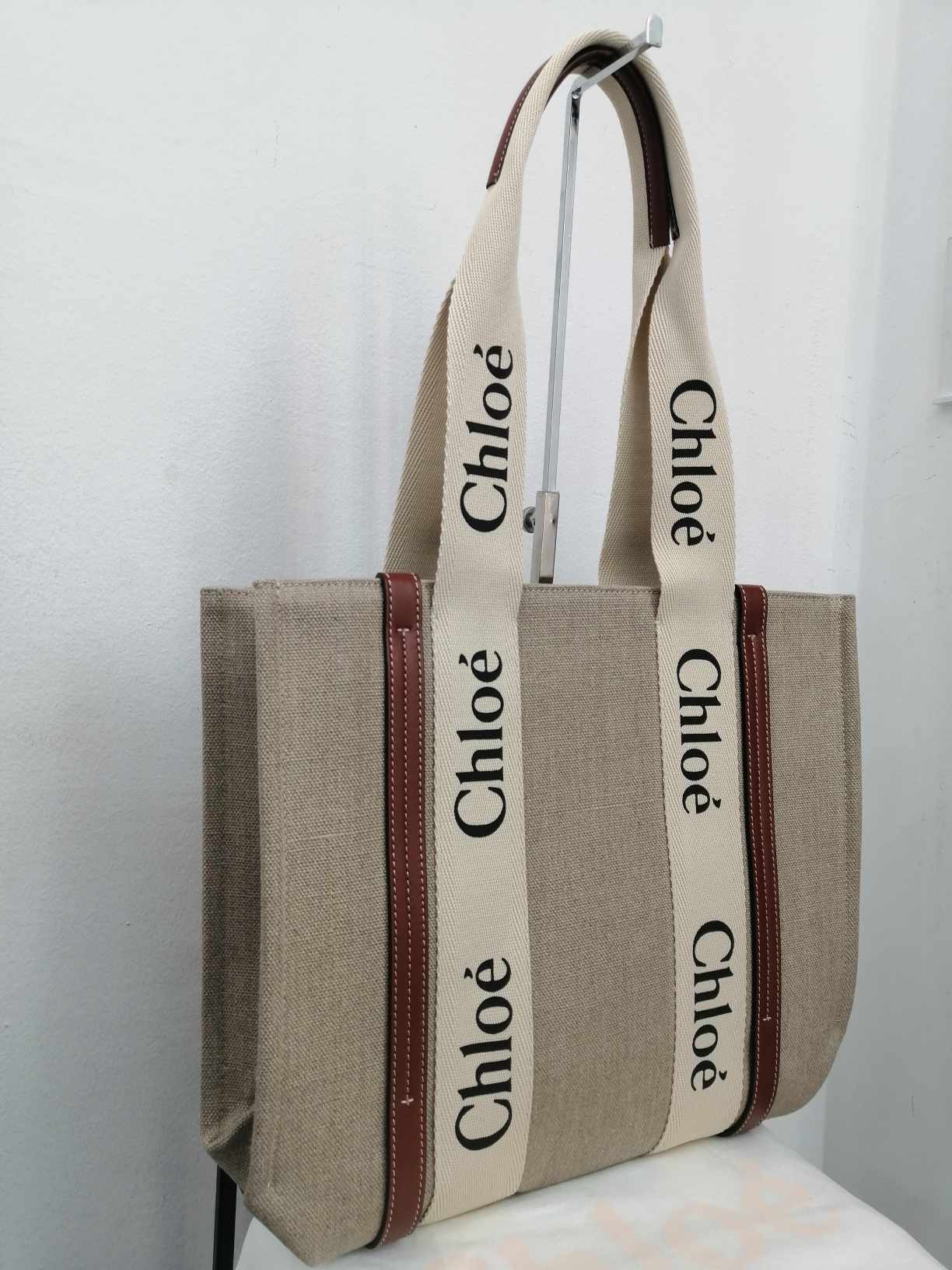 Chloè Tote Bag Woody In Lino