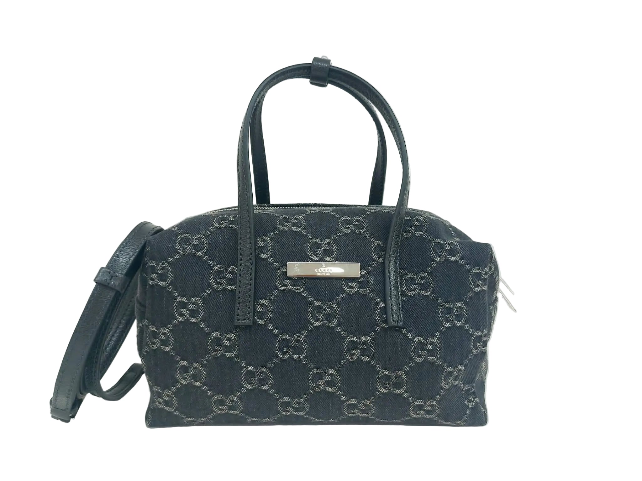 GUCCI BOSTON MINI BAULETTO DENIM GG