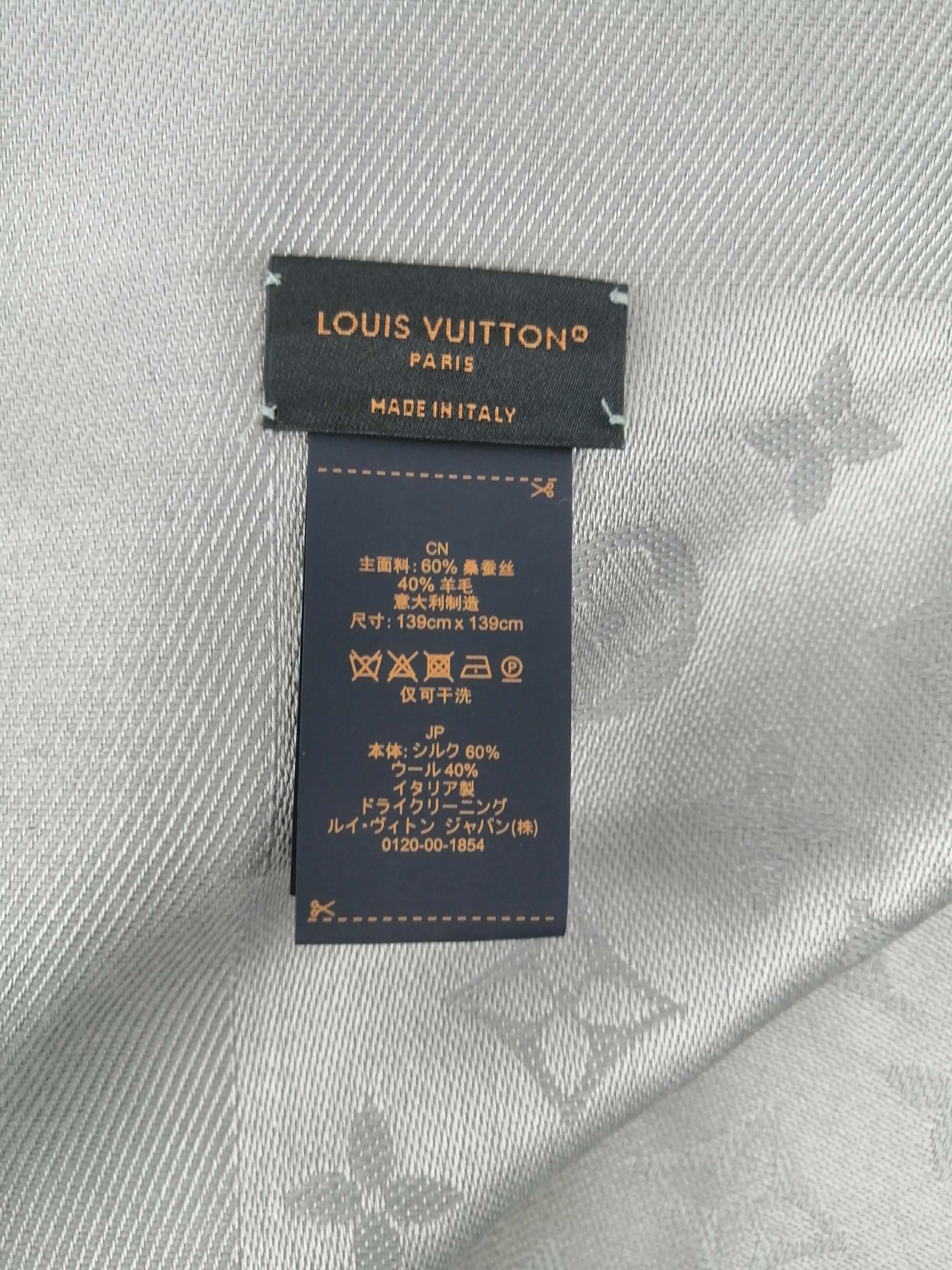 LOUIS VUITTON STOLA GRIGIO SCURO
