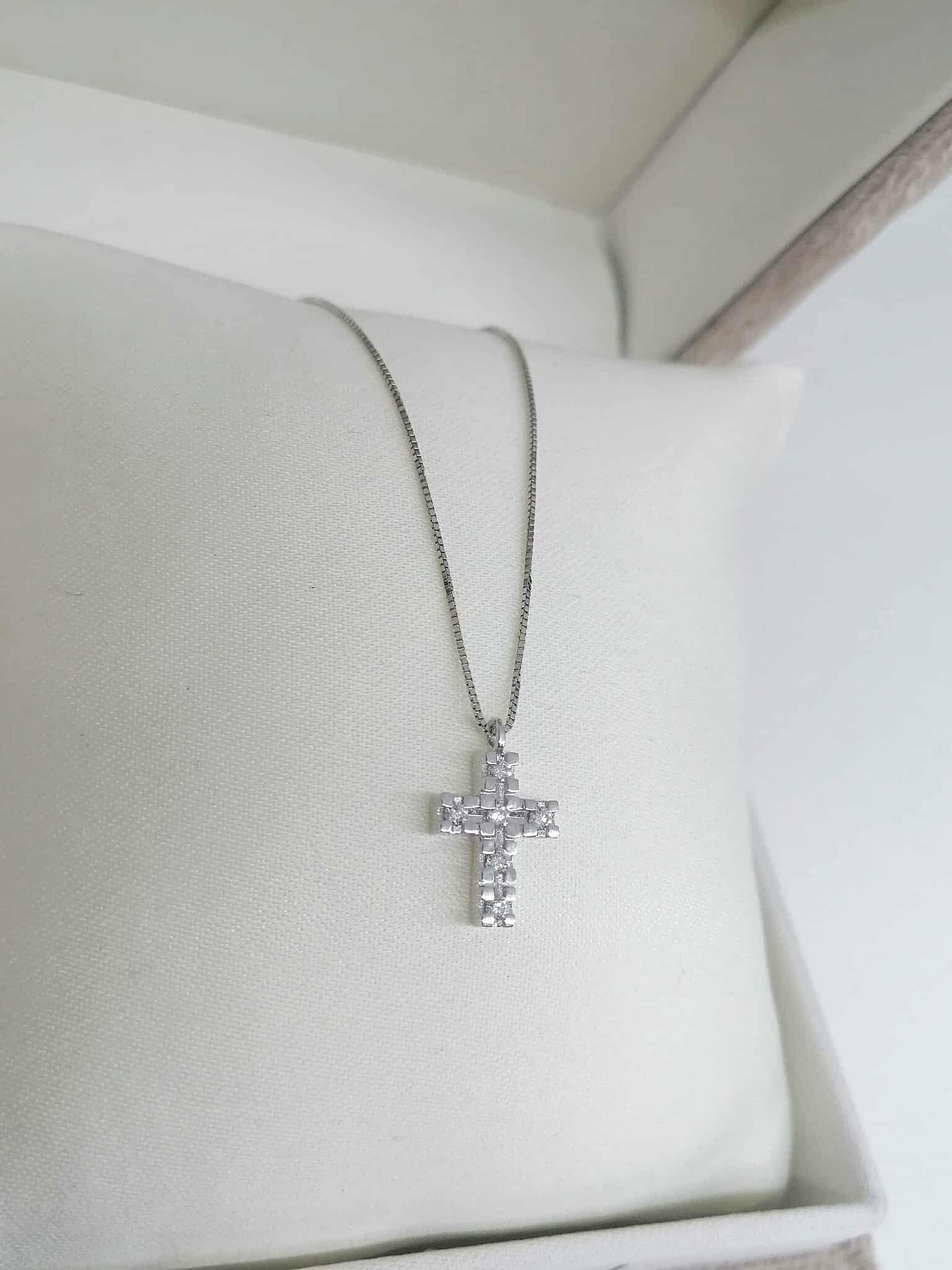 Nardelli Coll. Ellis Collier Pendente Symbols Crucis Oro e Diamanti