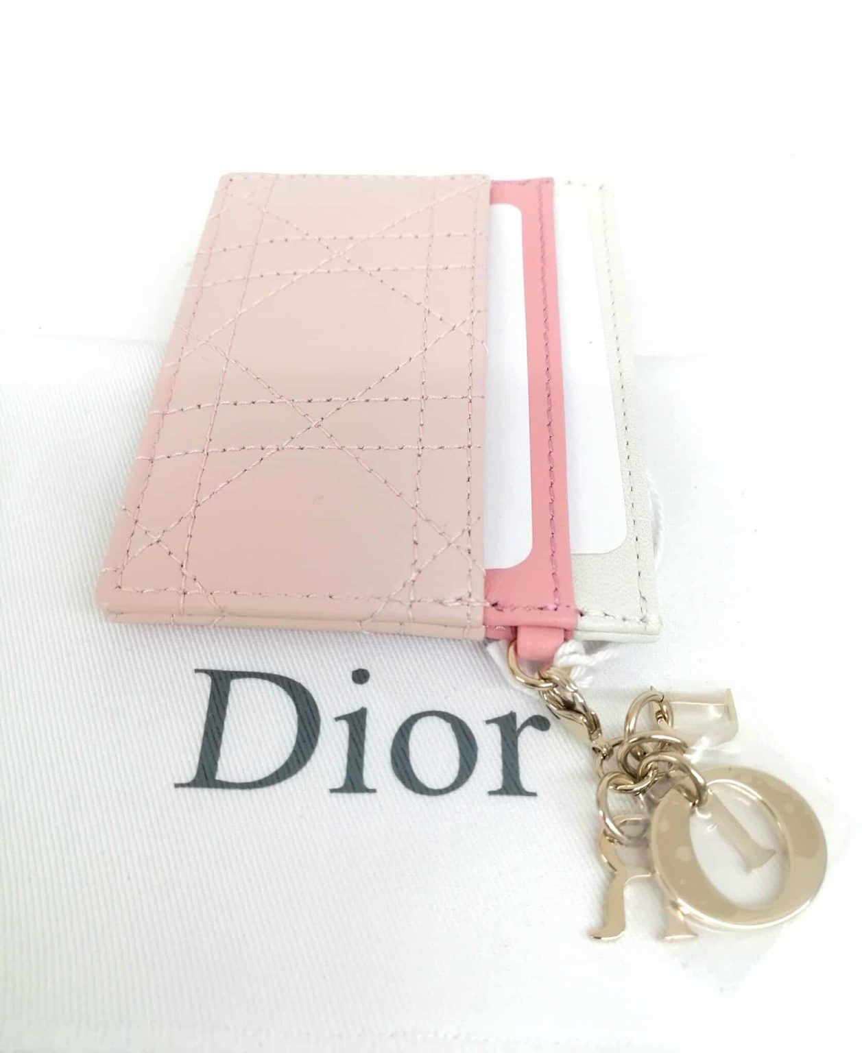 Christian Dior Portacarte Freesia Lady Dior