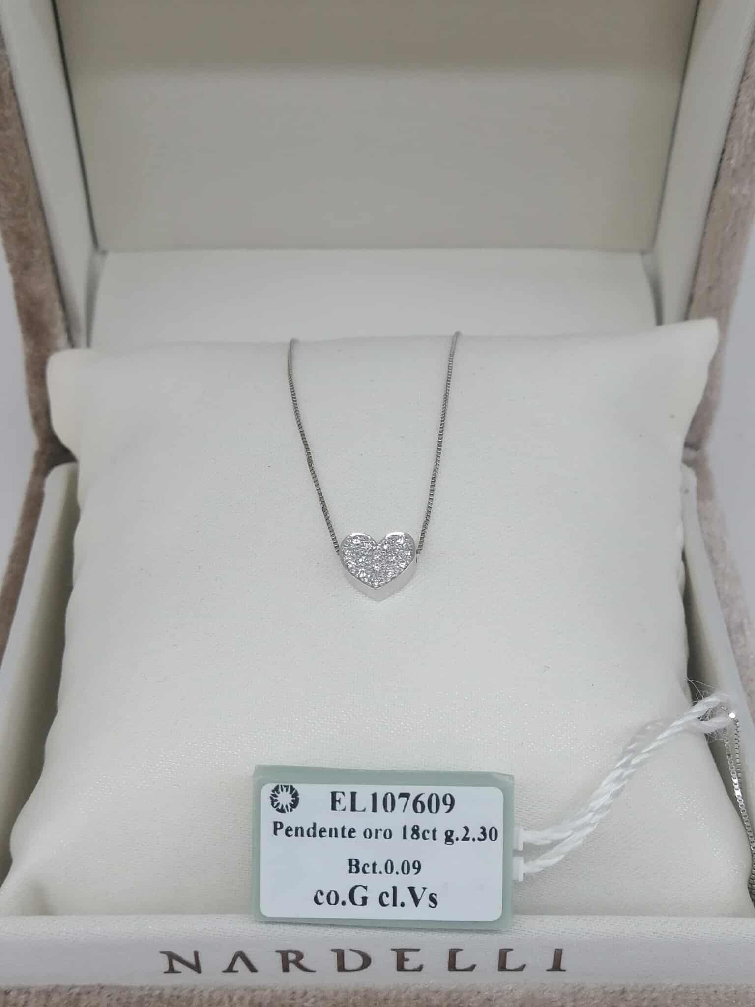 Nardelli Coll. Ellis Collier Cuore Oro e Diamanti