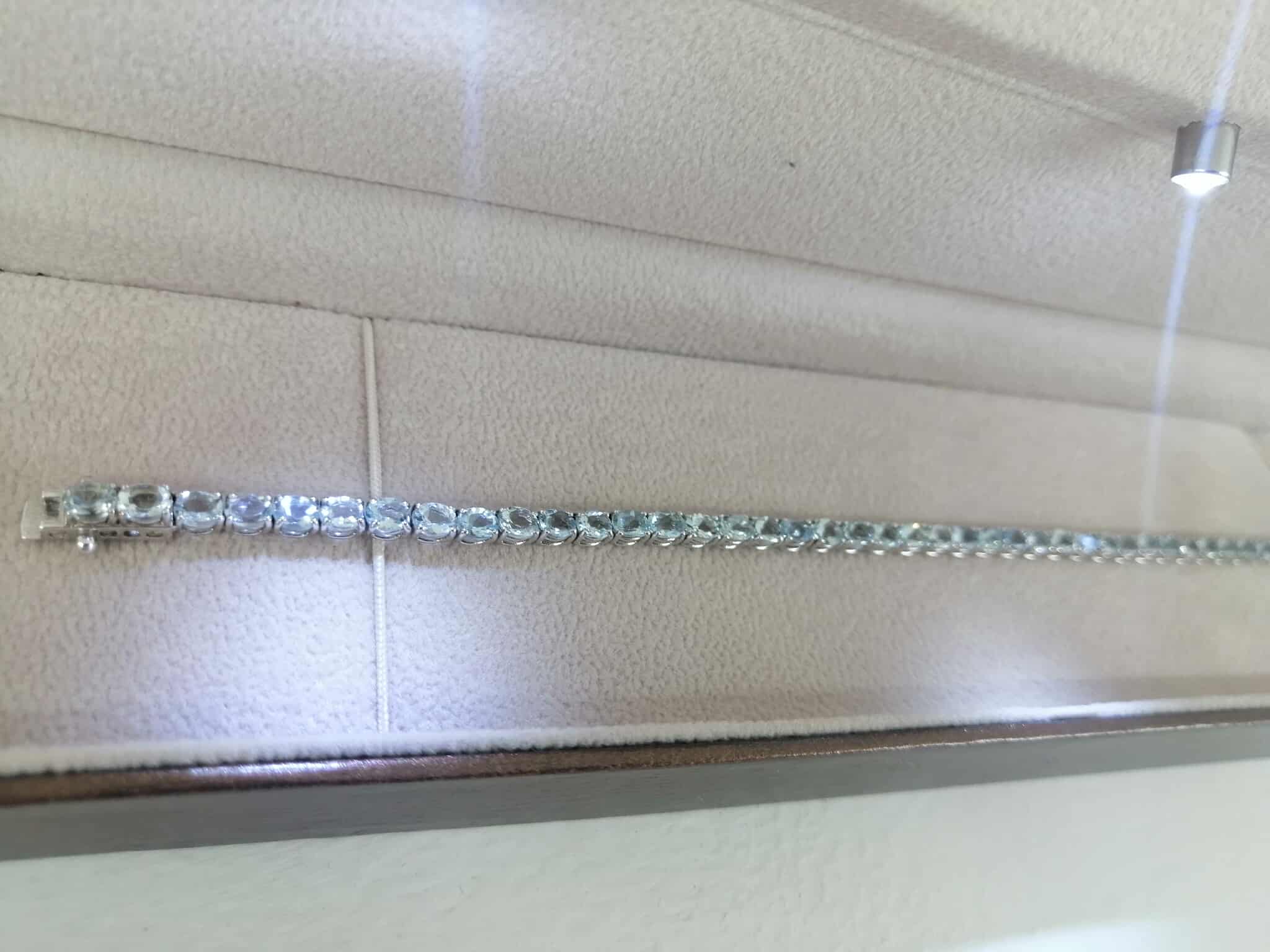 TENNIS BRACCIALE ACQUA MARINA