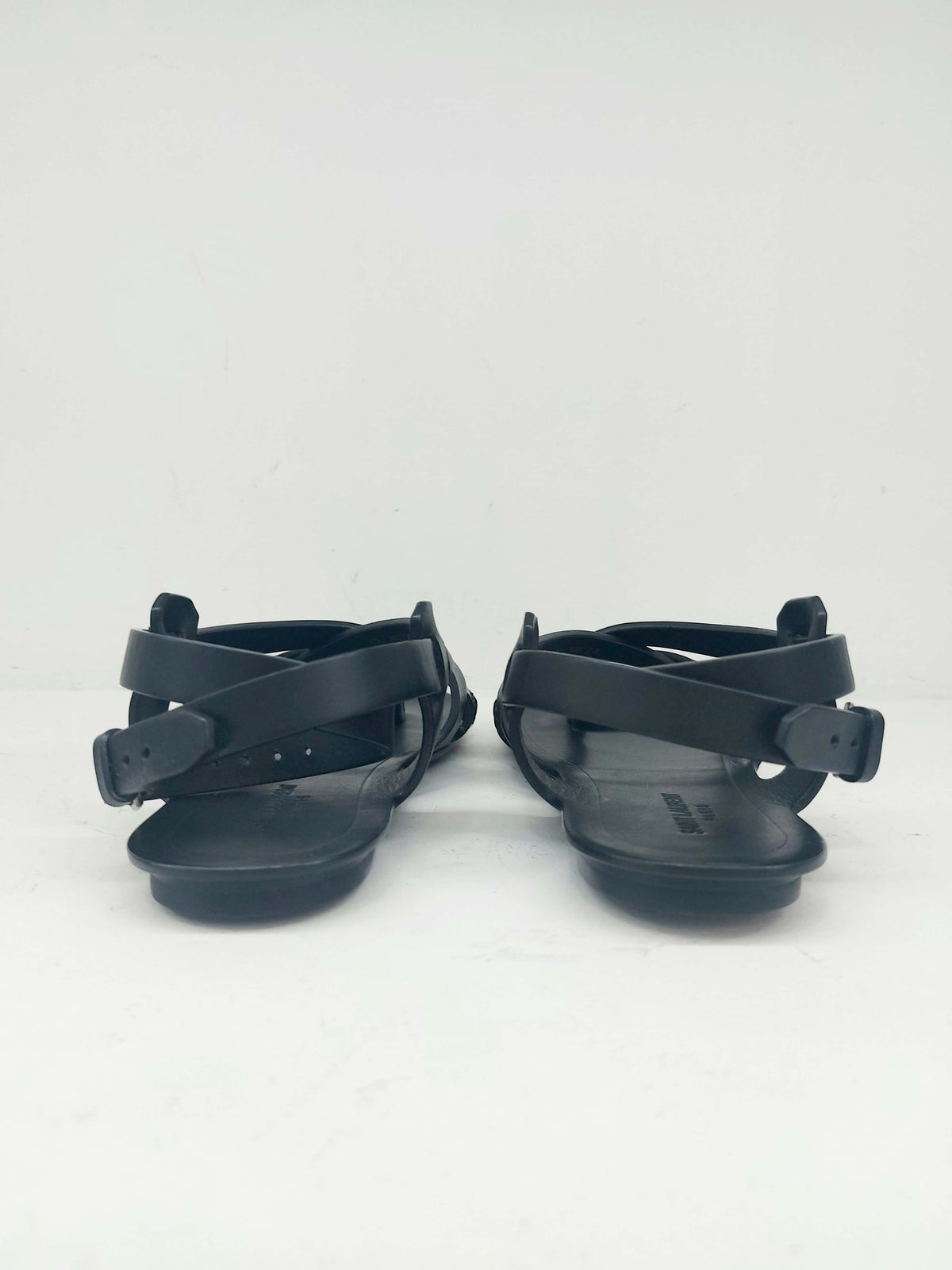 YSL SANDALI FLAT IN PELLE LISCIA
