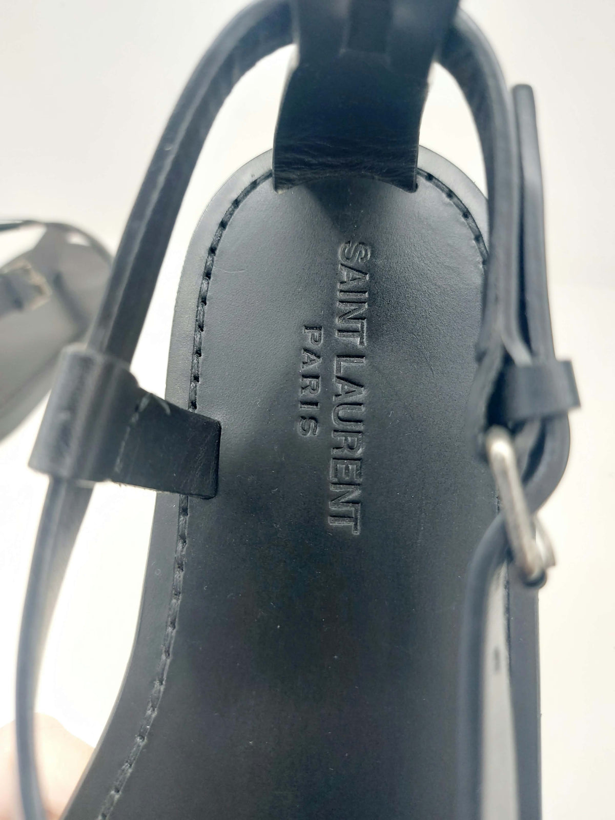 YSL SANDALI PIATTI CULVER IN PELLE LISCIA