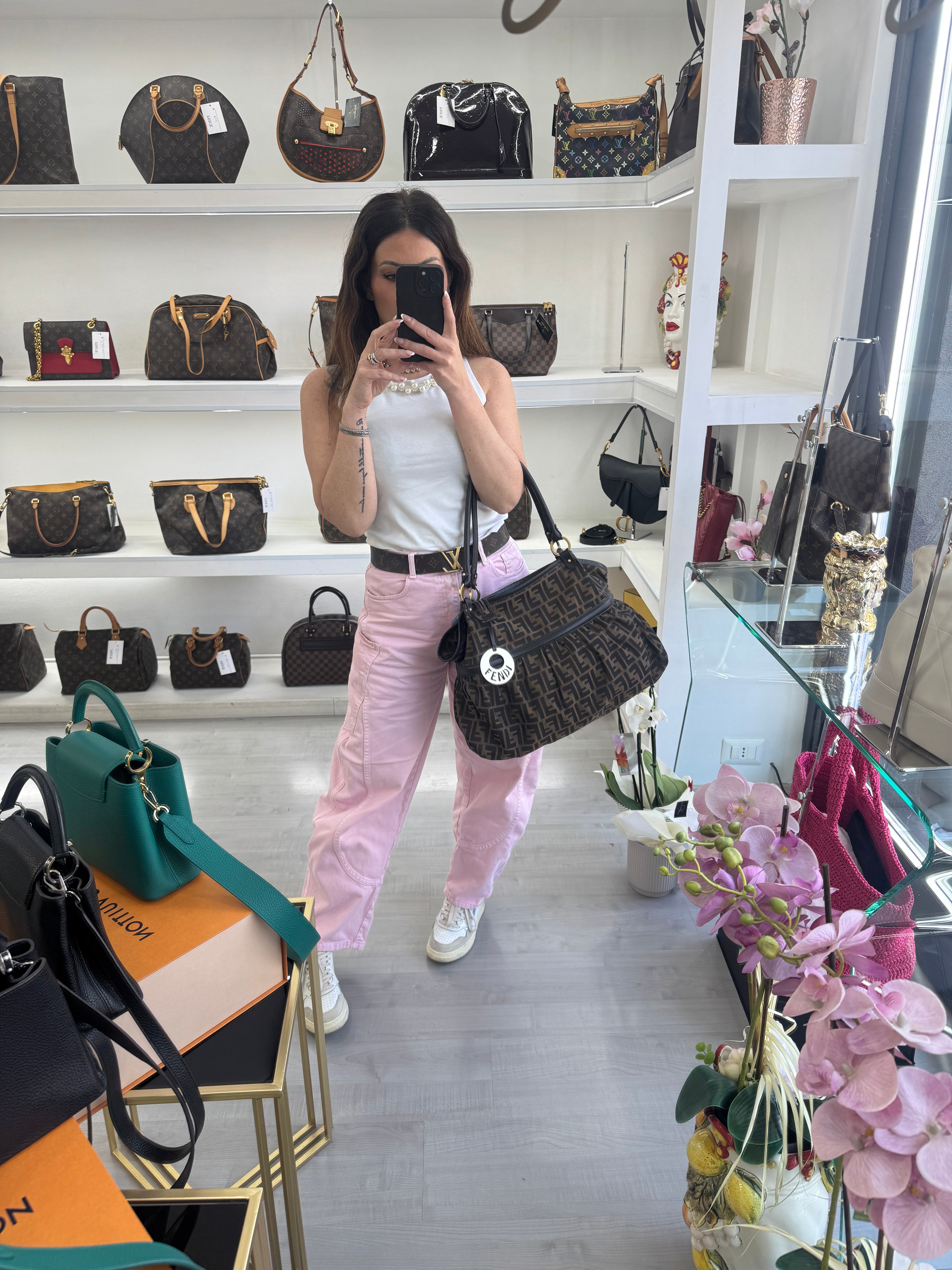 FENDI ZUCCA LARGE CHEF SHOPPER TOTE