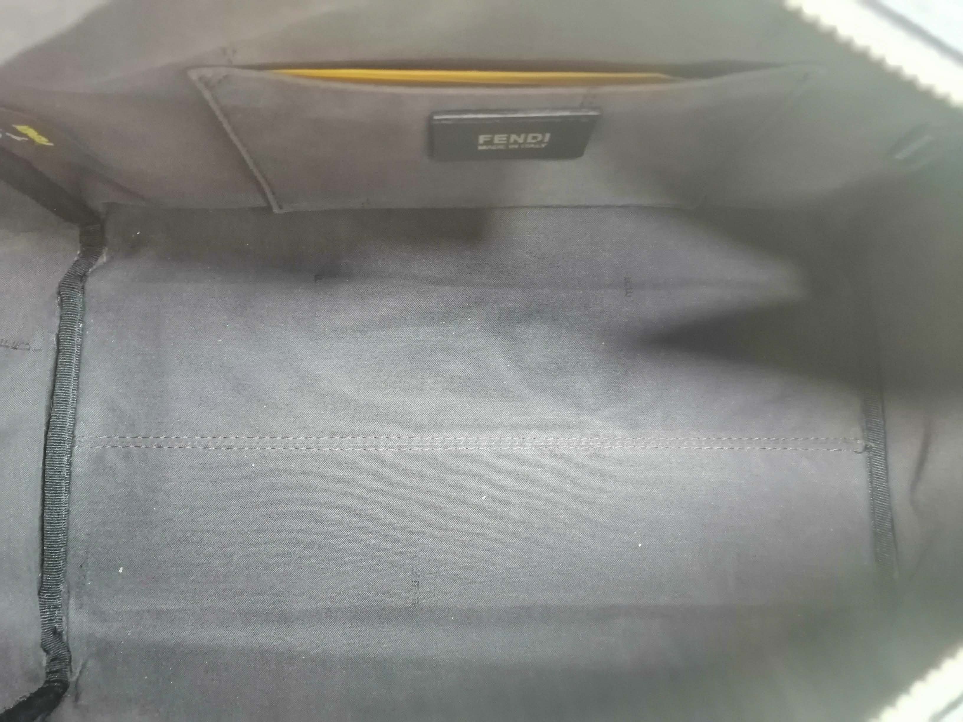 FENDI BAULETTO BOSTON BLACK ZUCCHINO