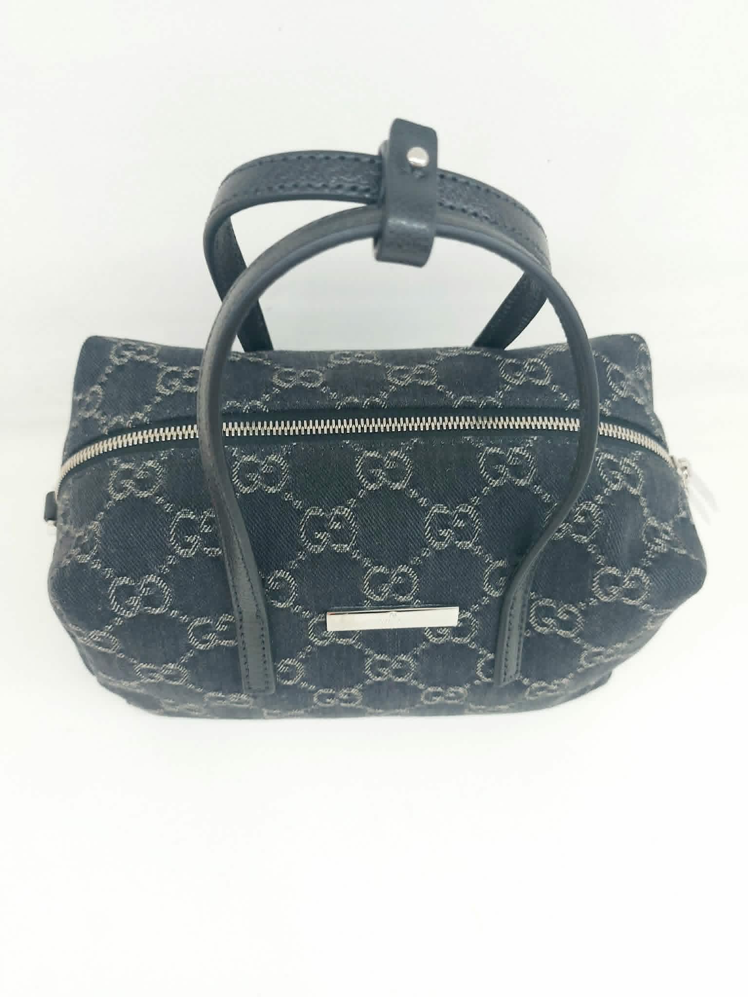 GUCCI BOSTON MINI BAULETTO DENIM GG