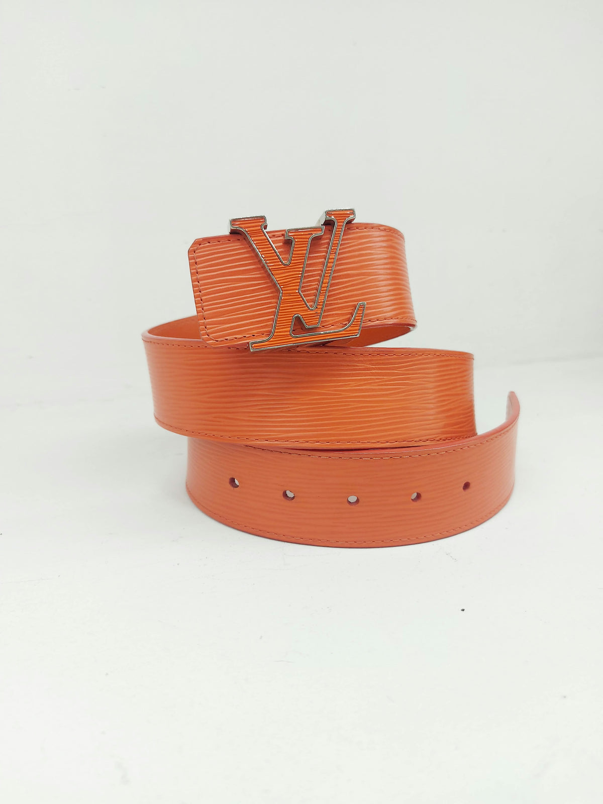 LOUIS VUITTON CINTURA LV INITIALES EPI TG 85