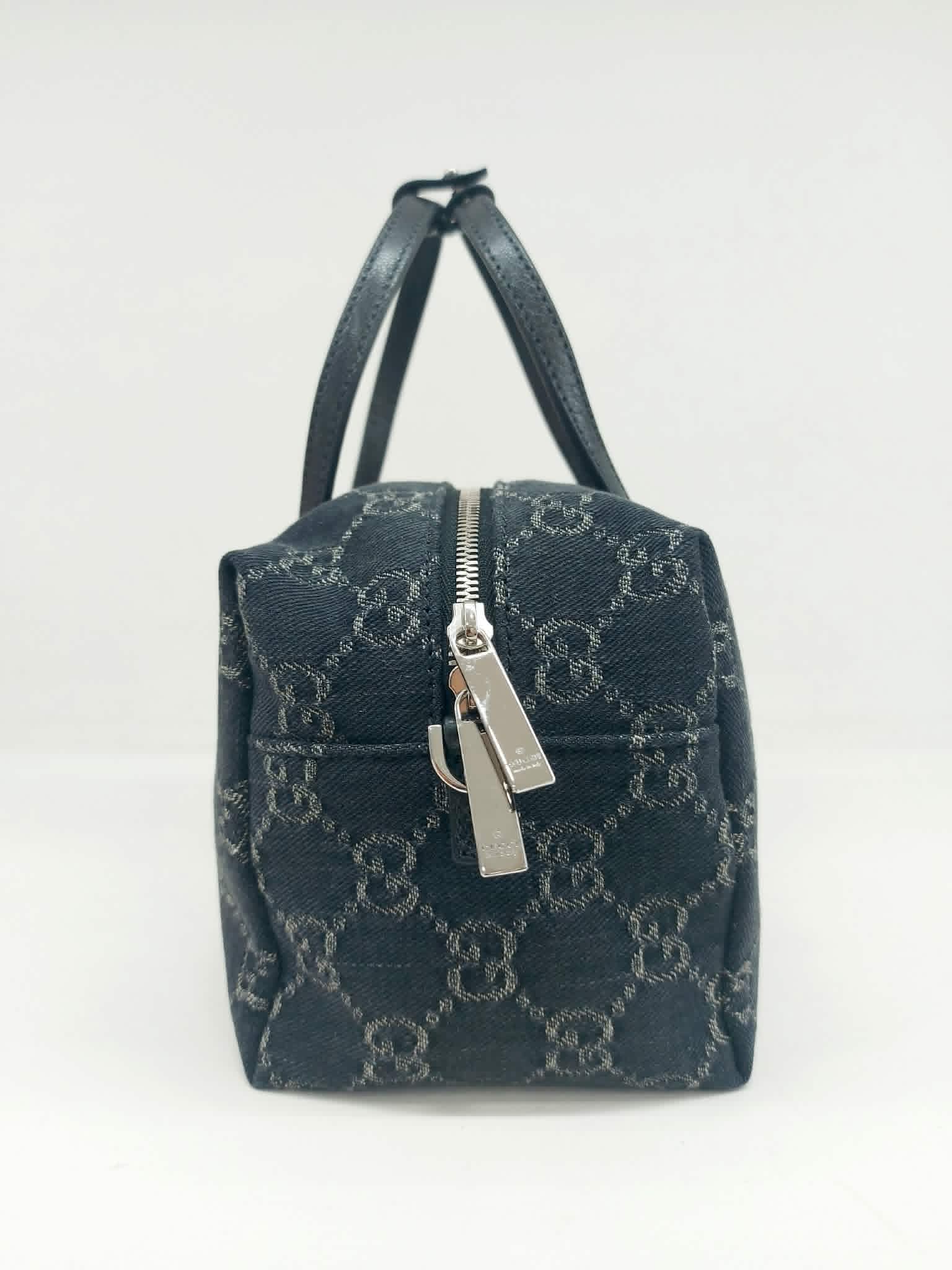 GUCCI BOSTON MINI BAULETTO DENIM GG