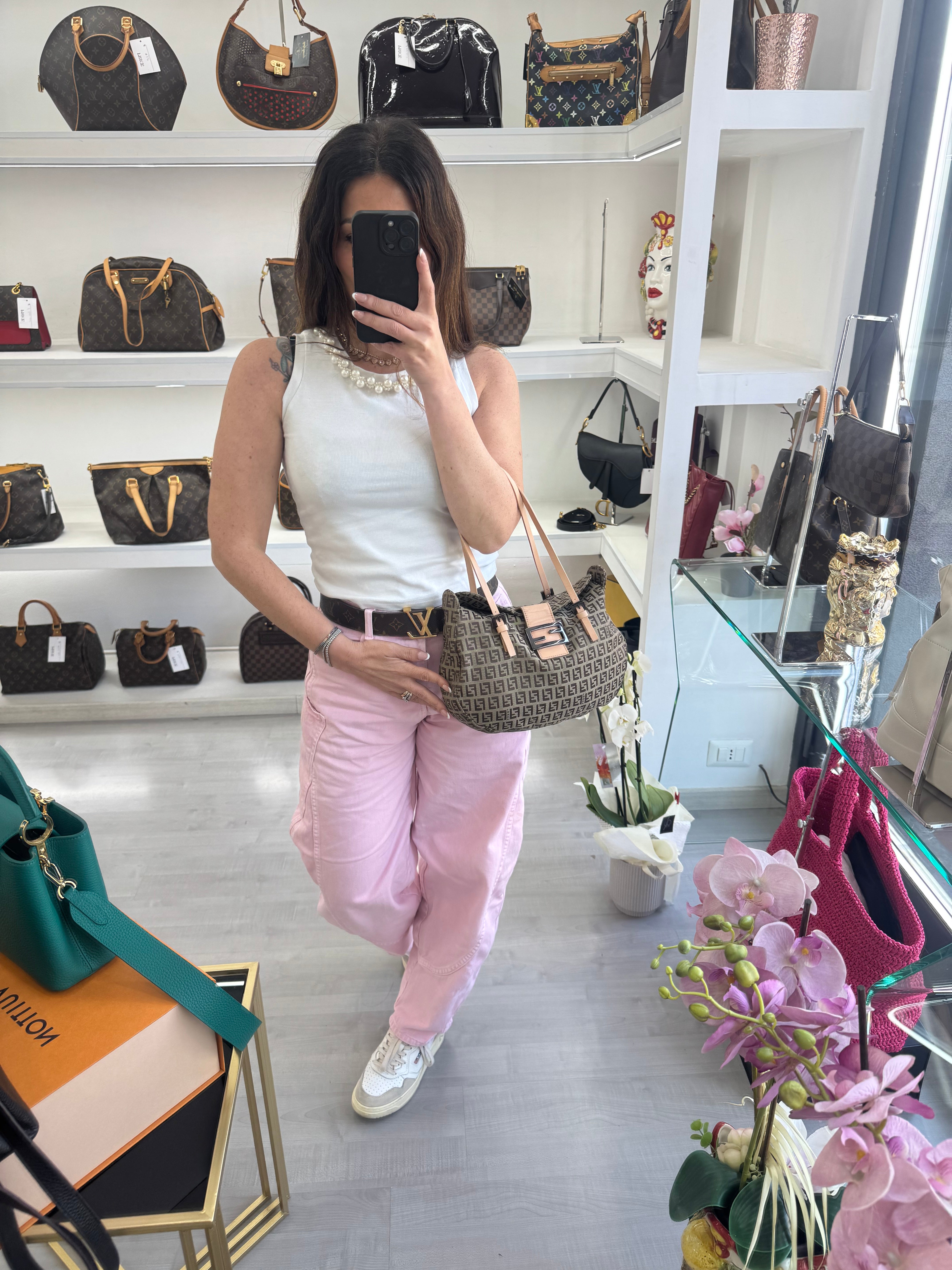 FENDI BAGUETTE ZUCCHINO