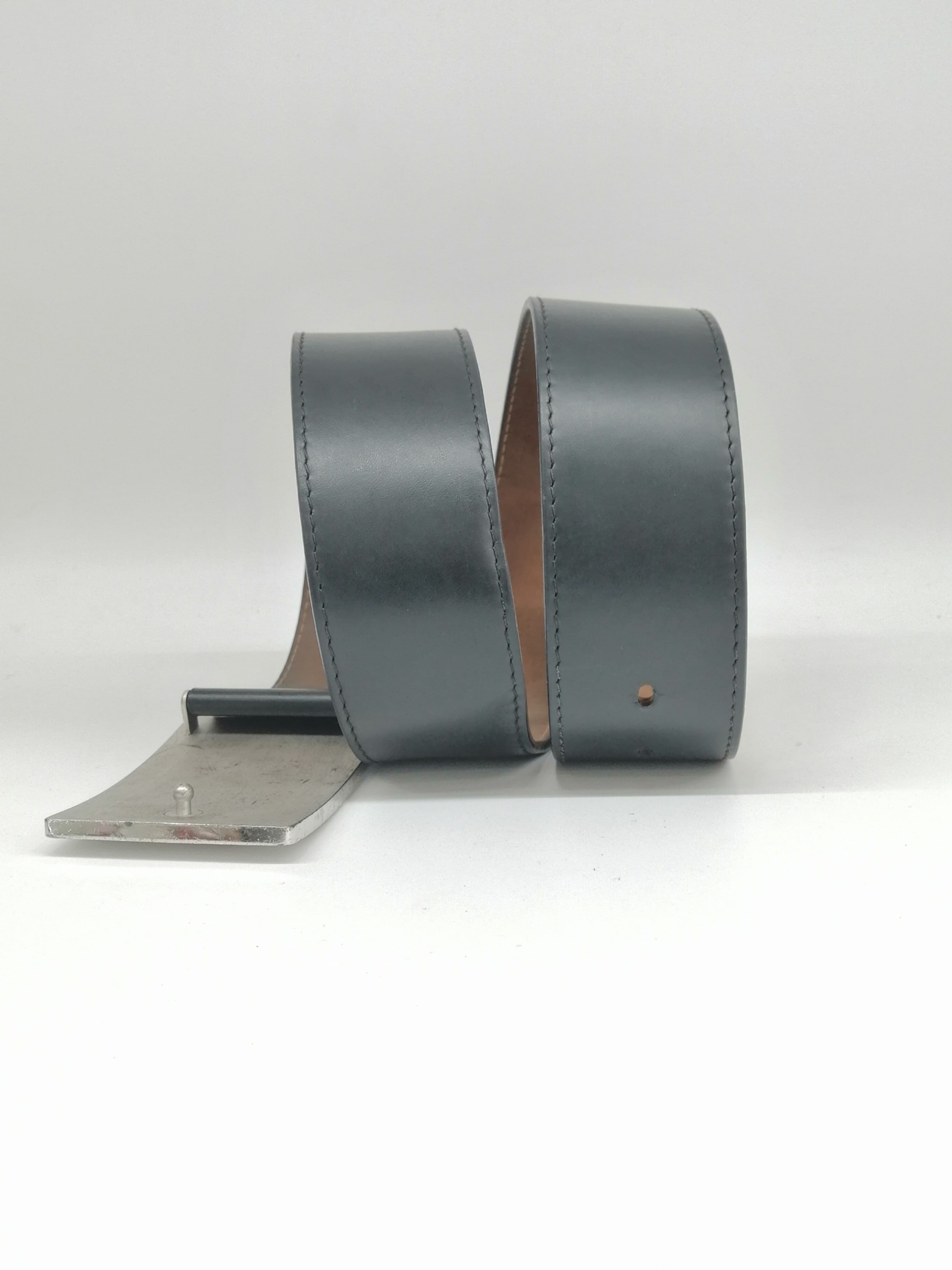 LOUIS VUITTON CINTURA IN PELLE SANGLE JEANS Tg 85