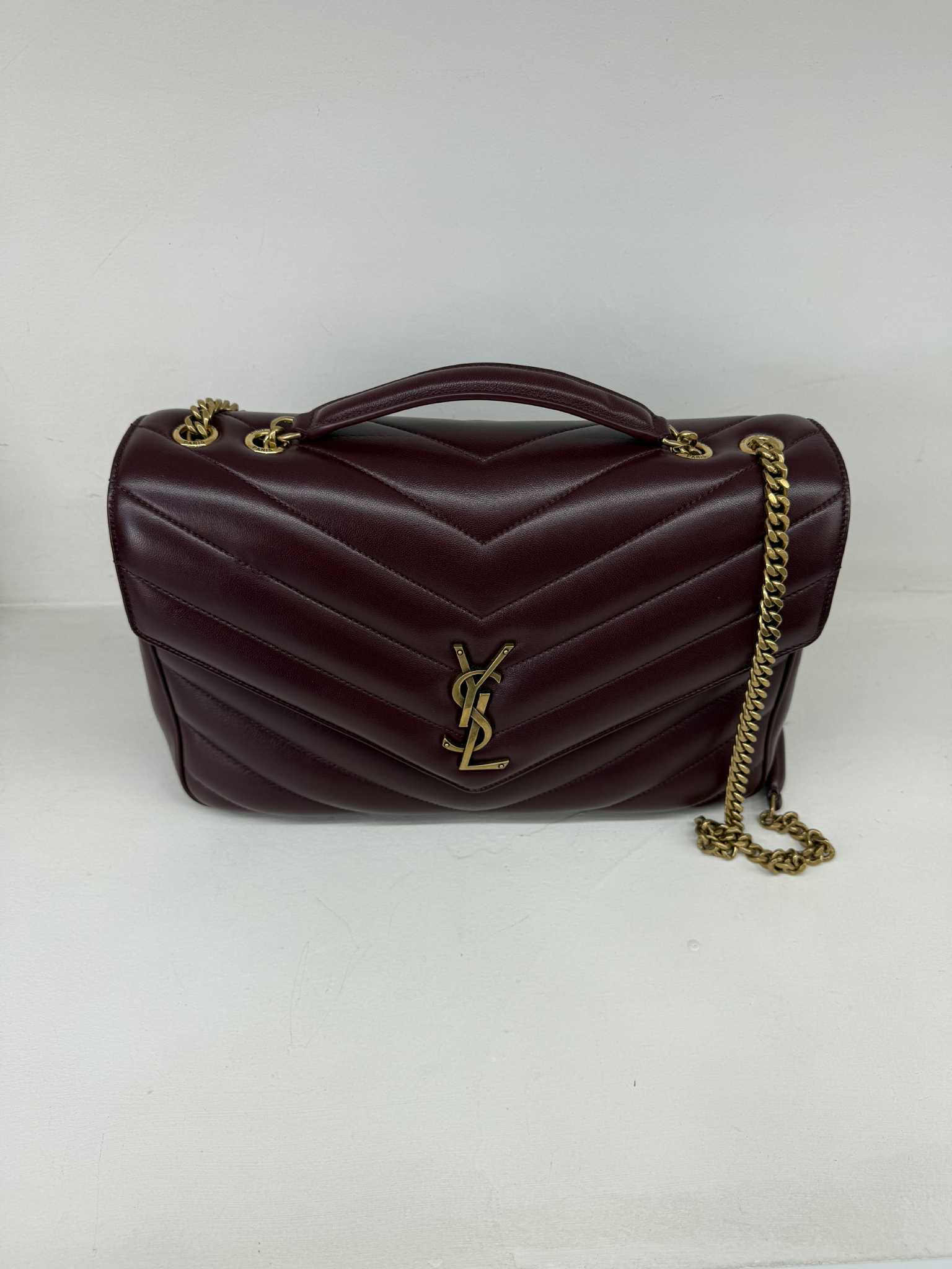 LOULOU MEDIUM IN PELLE DI AGNELLO TRAPUNTATA