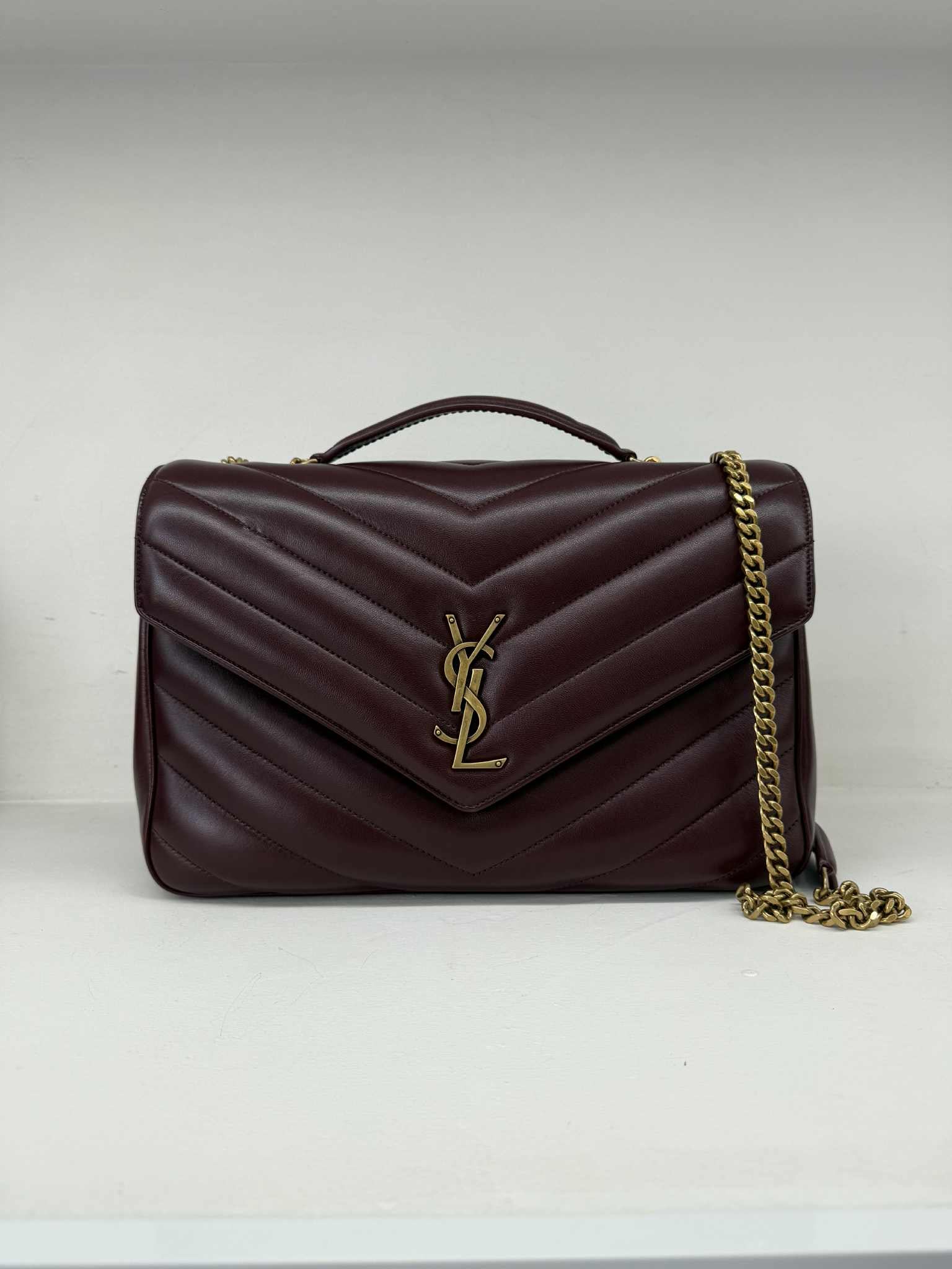 LOULOU MEDIUM IN PELLE DI AGNELLO TRAPUNTATA