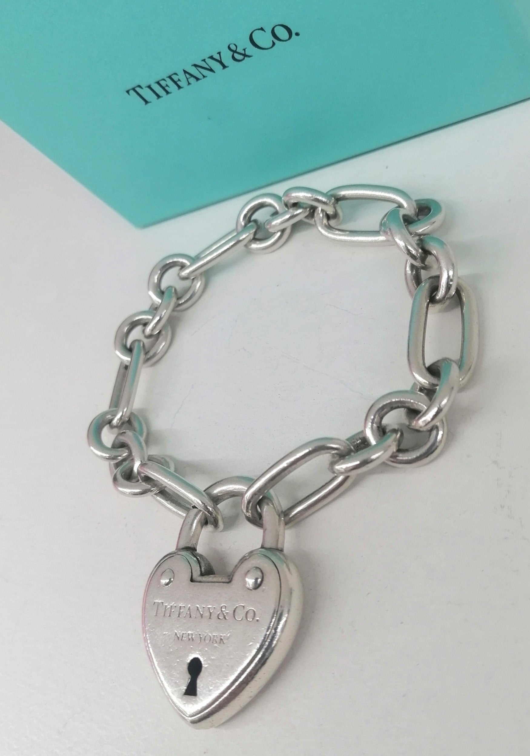 TIFFANY&Co. BRACCIALE CUORE LUCCHETTO