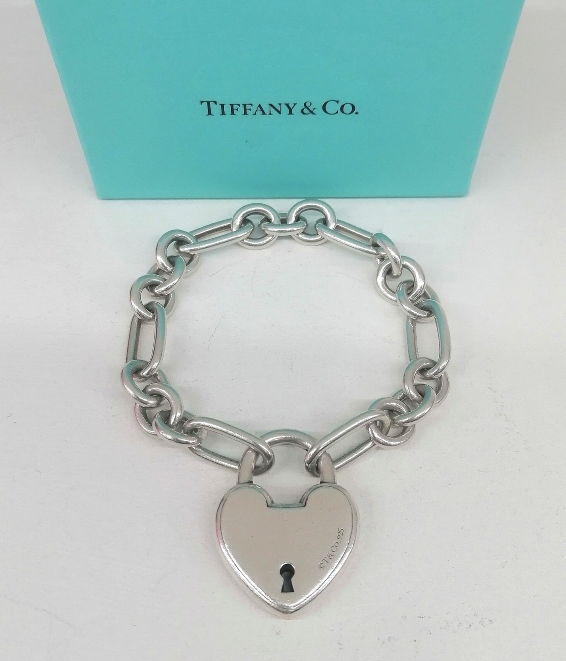 TIFFANY&Co. BRACCIALE CUORE LUCCHETTO