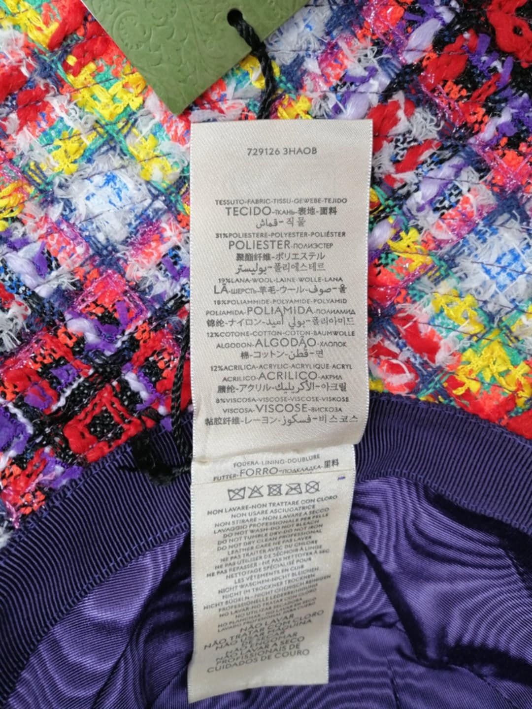 Gucci Cappello Tweed