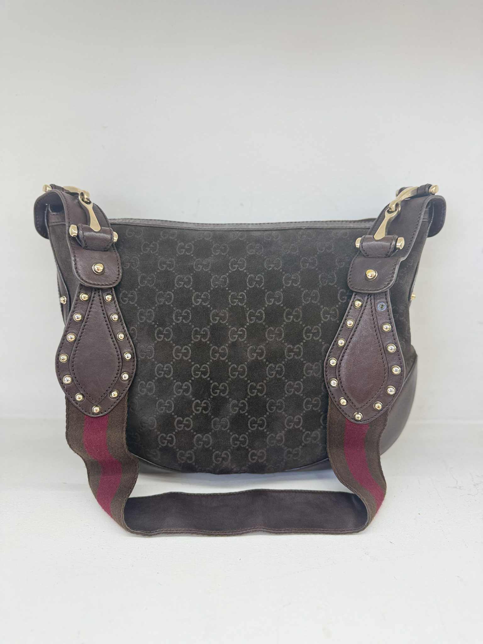 GUCCI TRACOLLA IN CAMOSCIO