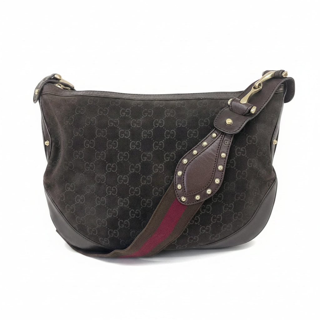GUCCI TRACOLLA IN CAMOSCIO