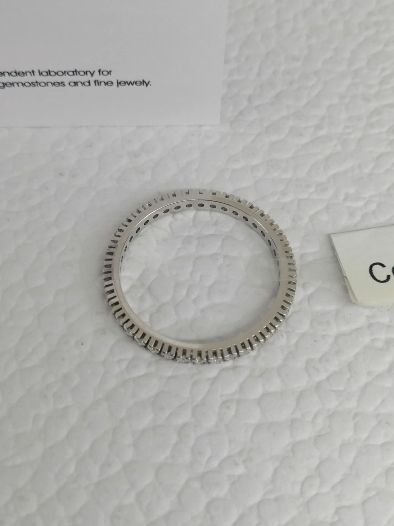 ANELLO VERETTA ETERNITY DIAMANTI