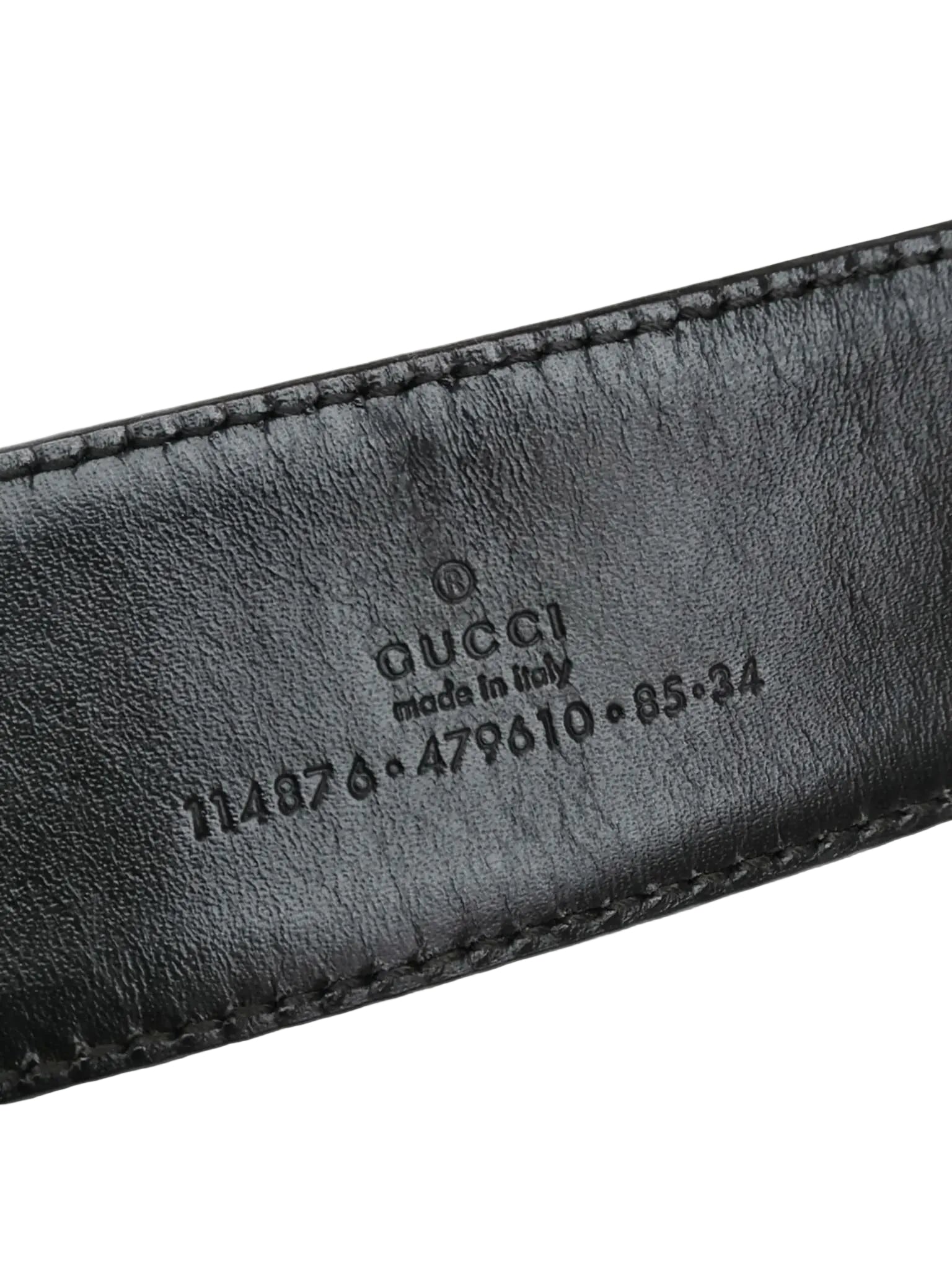 GUCCI CINTURA GG BROWN TG 85