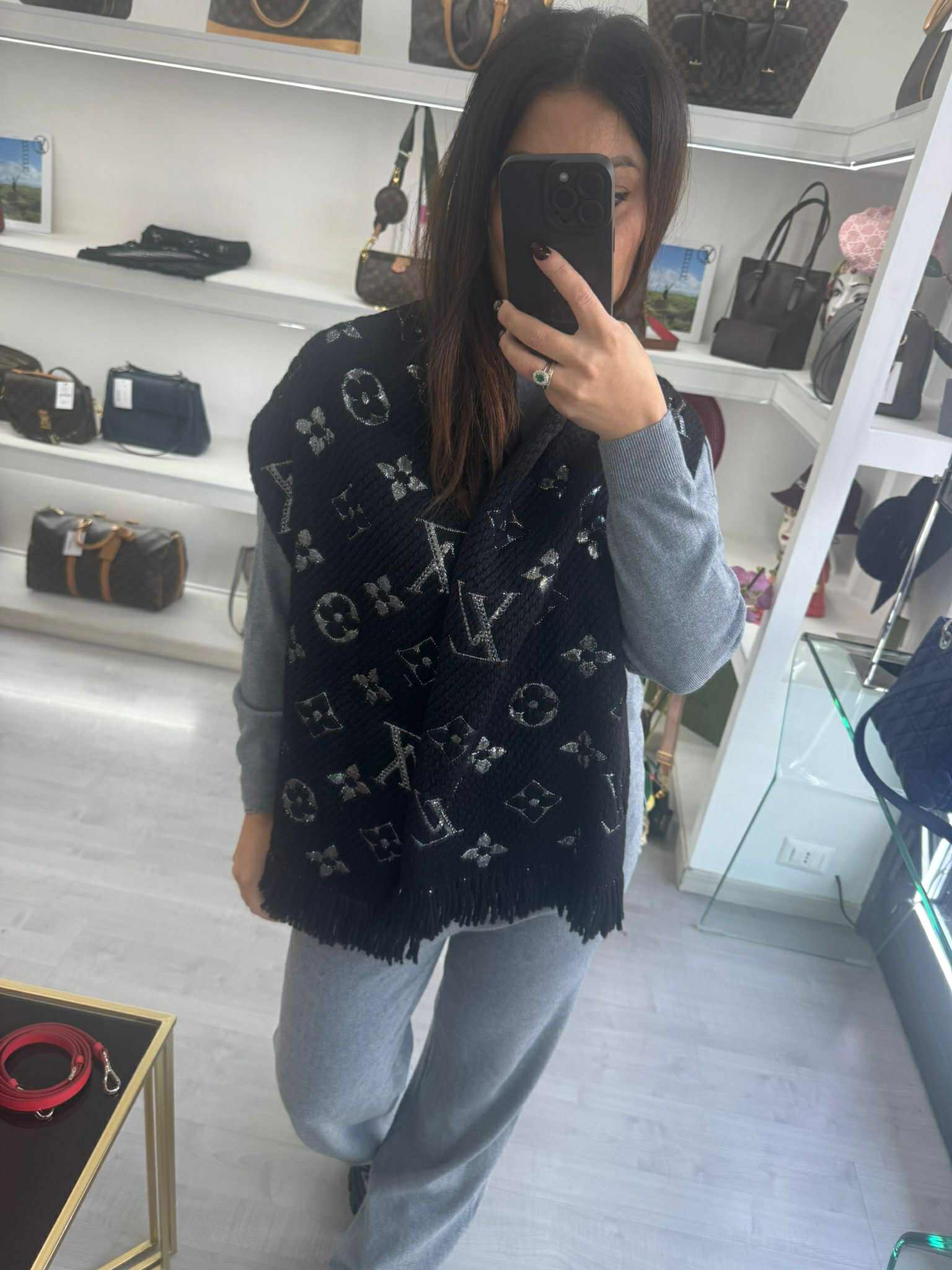 Sciarpa Louis Vuitton Logomania