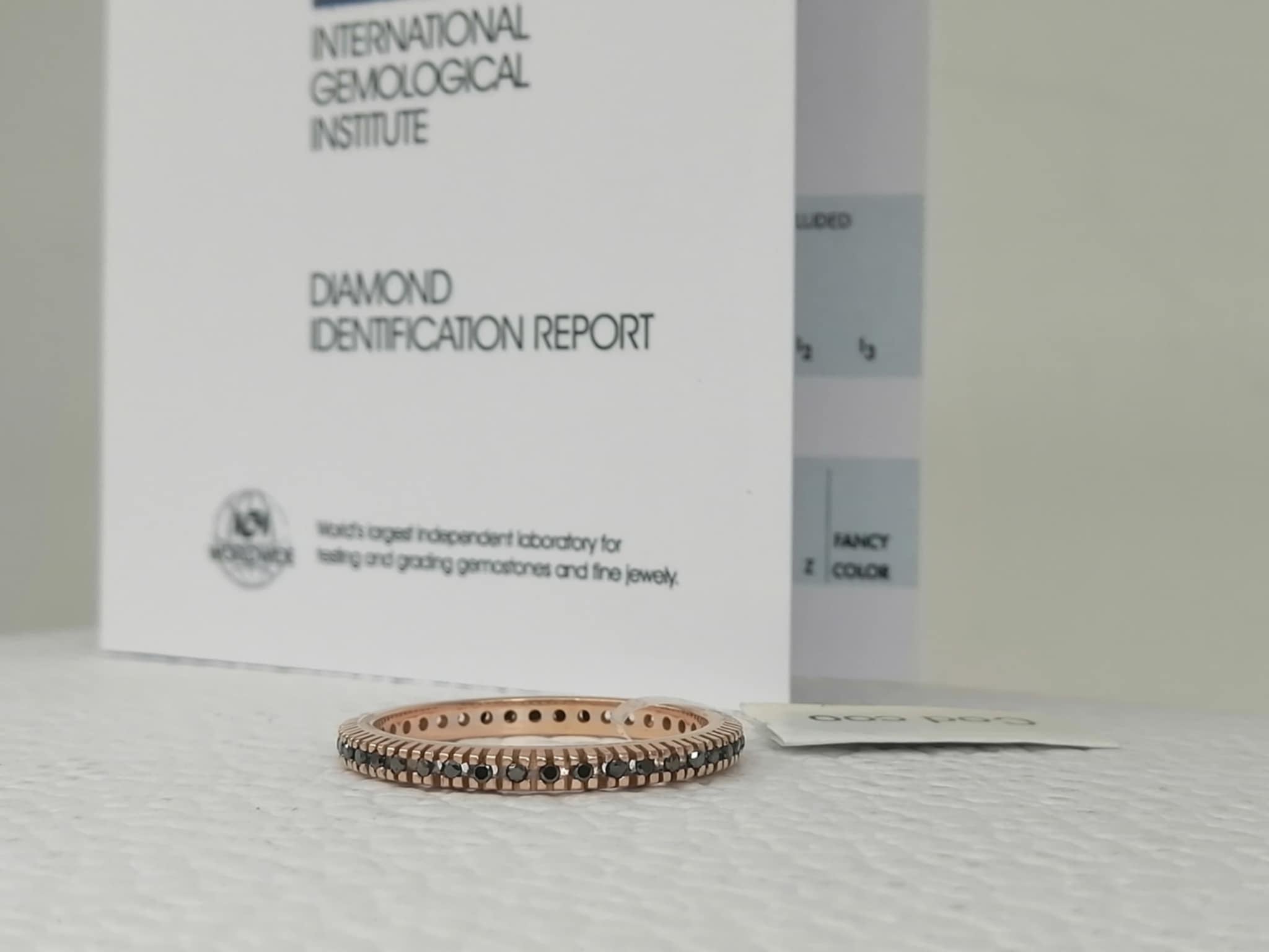 ANELLO VERETTA ETERNITY DIAMANTI BLACK