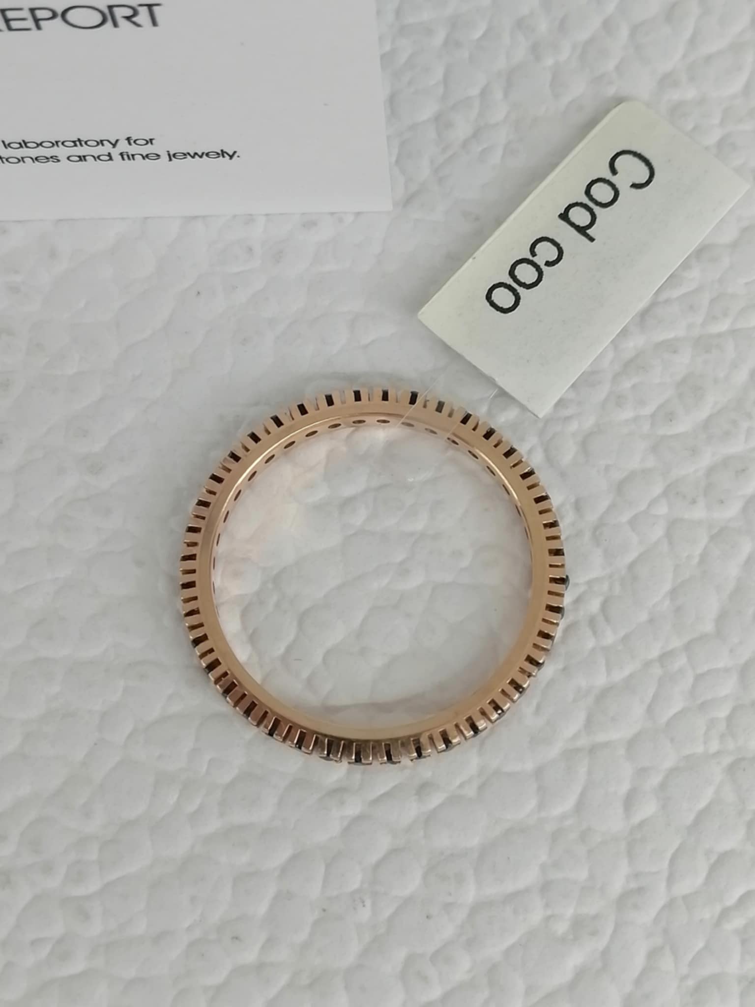 ANELLO VERETTA ETERNITY DIAMANTI BLACK