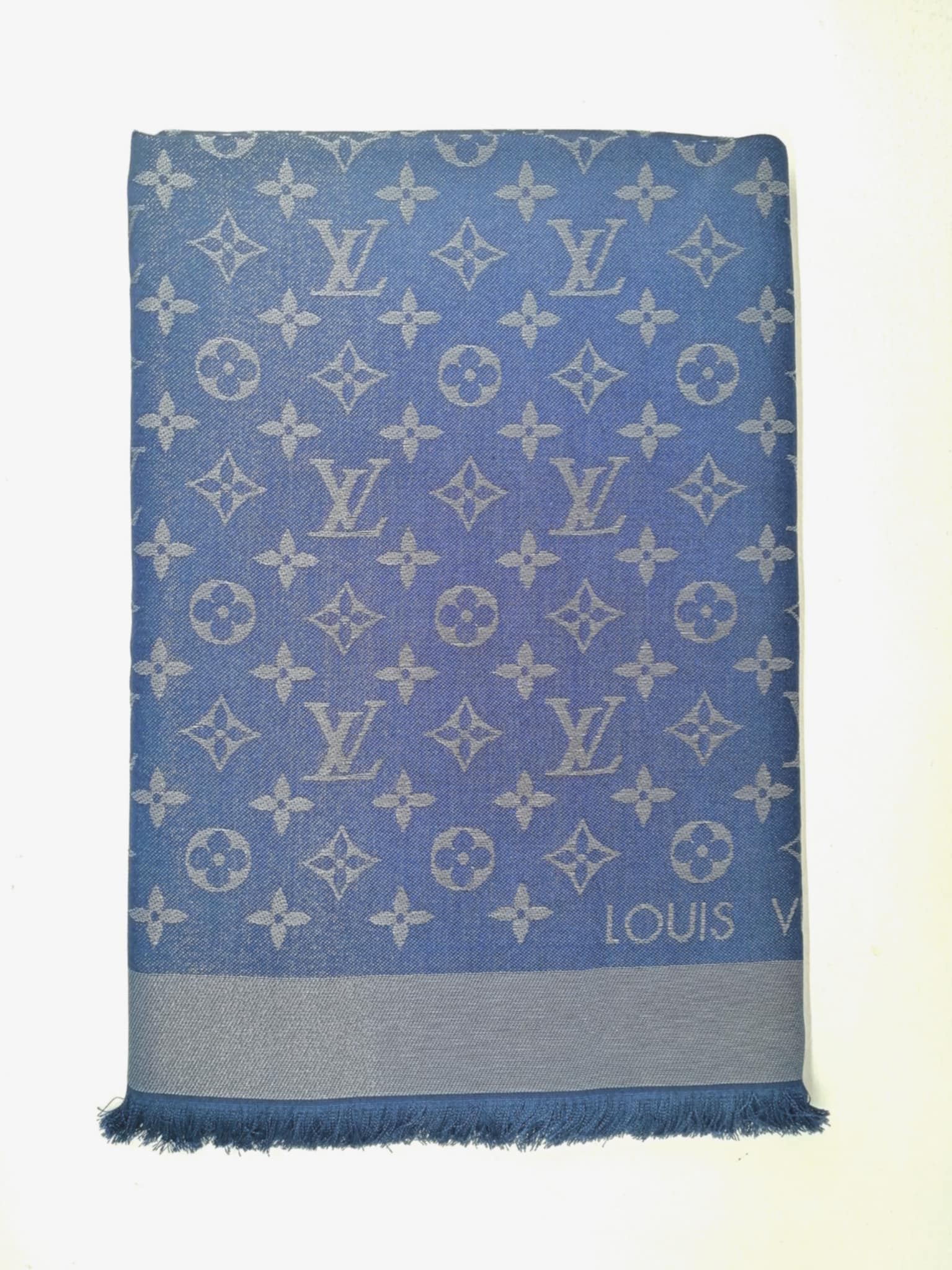 LOUIS VUITTON SCIALLE MONOGRAM SHINE BLU