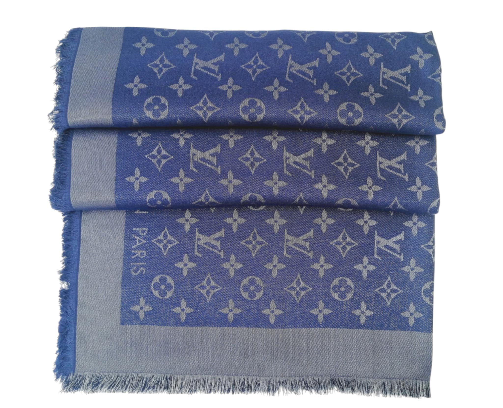 LOUIS VUITTON SCIALLE MONOGRAM SHINE BLU