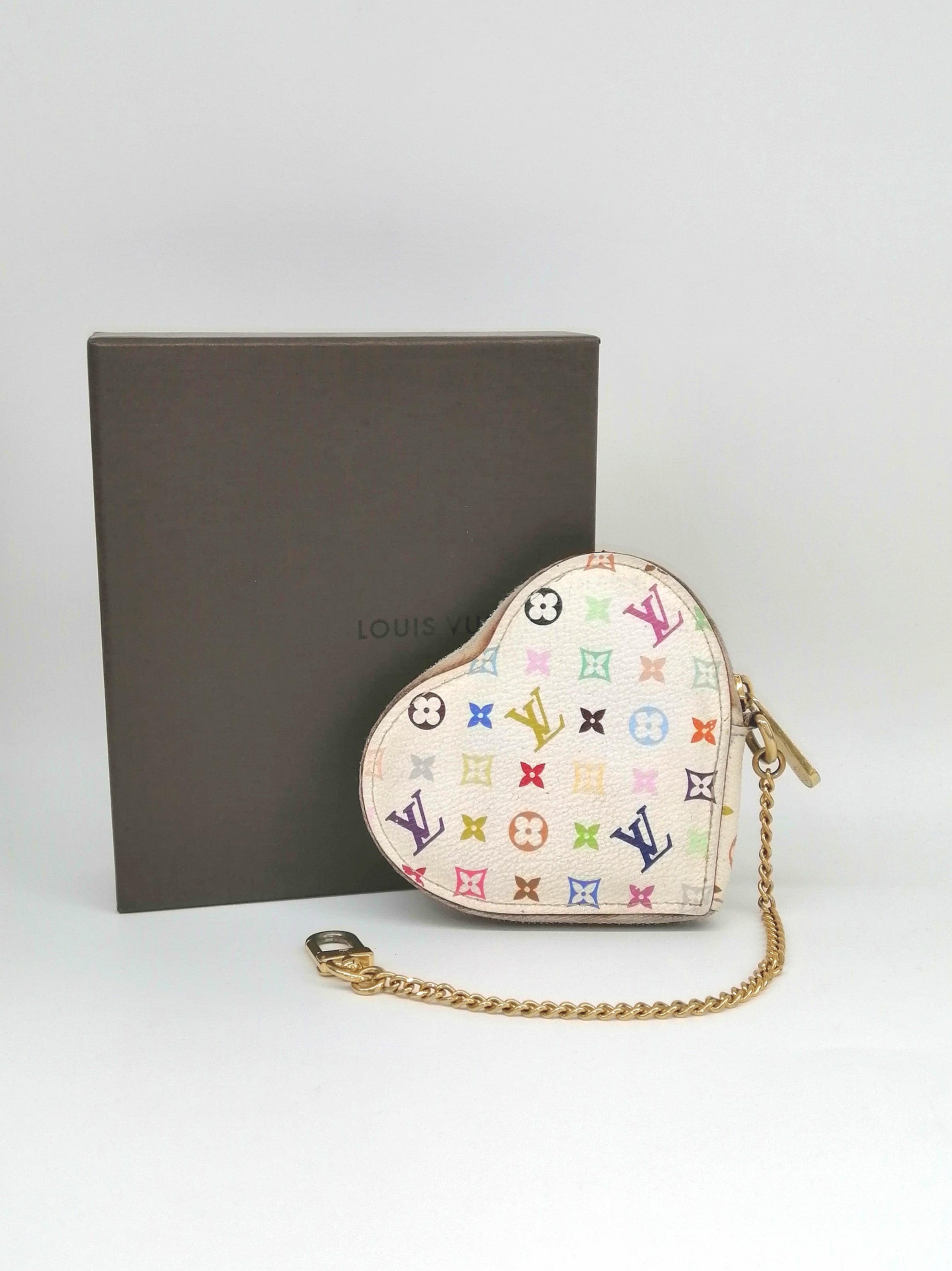 LOUIS VUITTON PORTAMONETE TAKASHI MURAKAMI MULTICOLOR COEUR