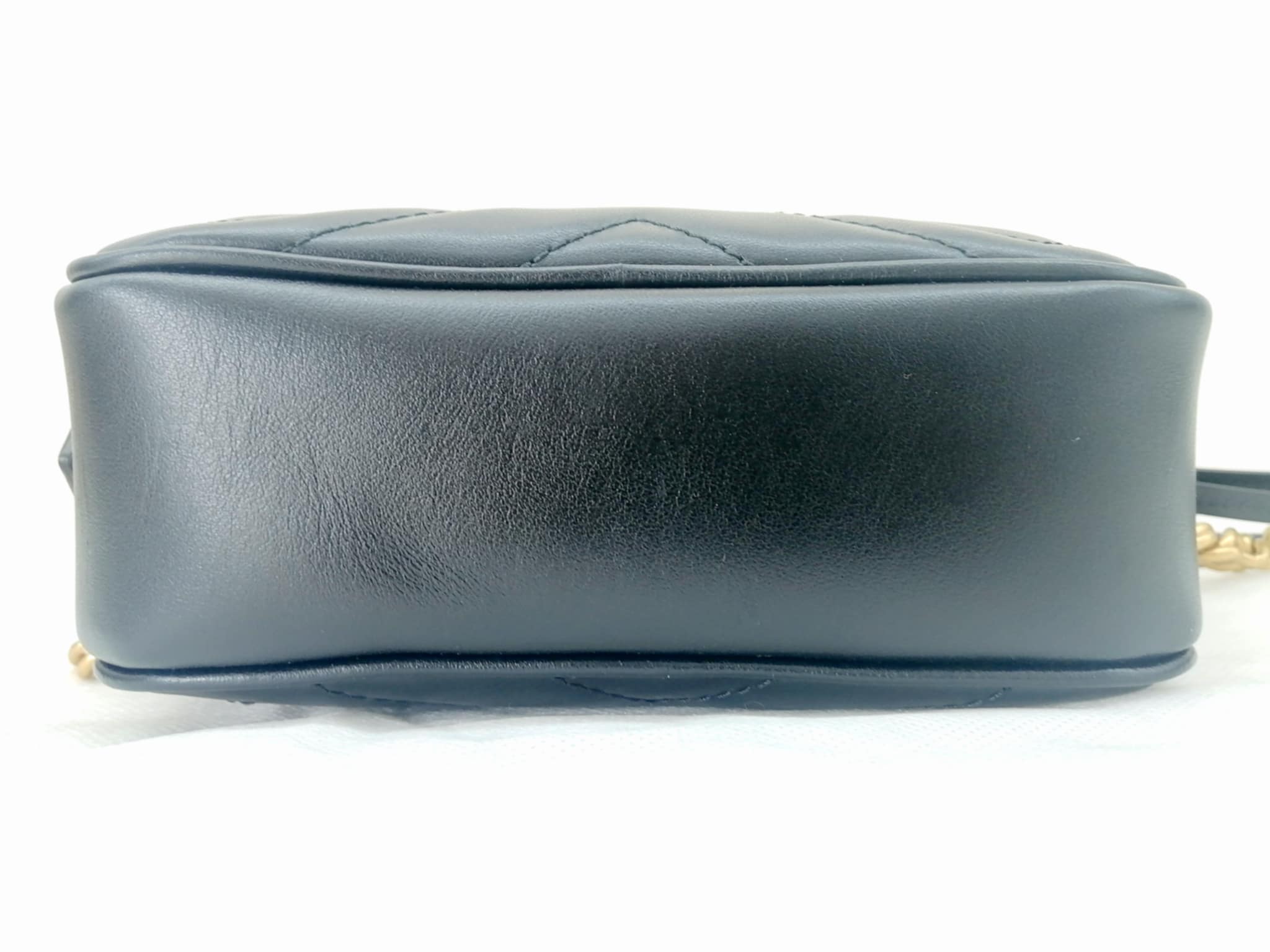 GUCCI MINI CAMERA BAG GG MARMONT NERA