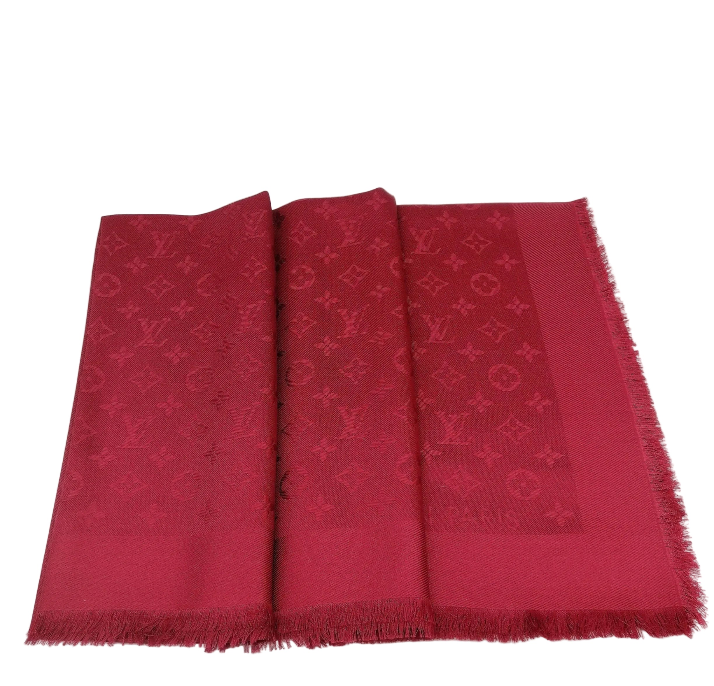 LOUIS VUITTON STOLA MONOGRAM ROSSA