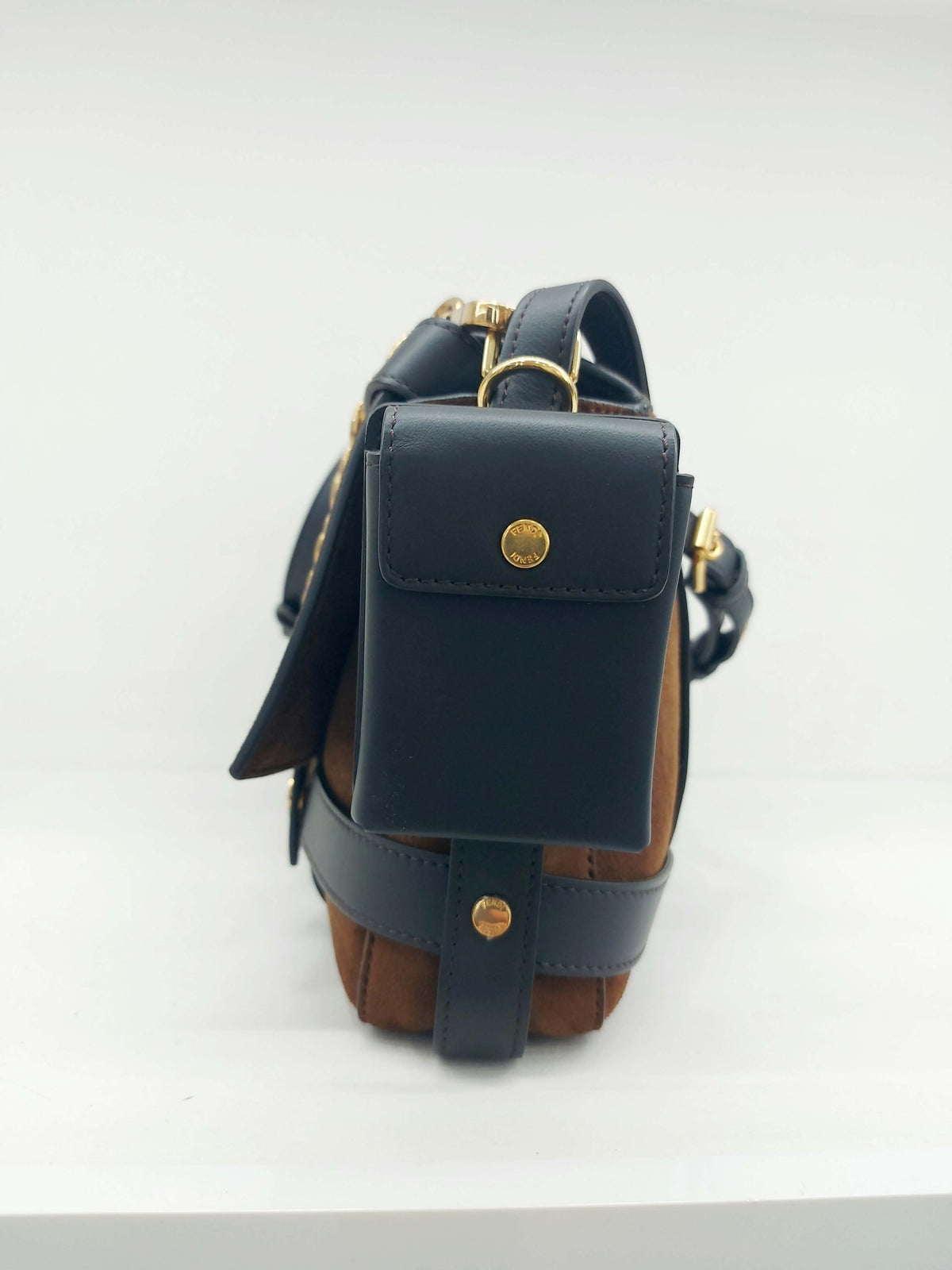 FENDI BAGUETTE CAGE IN SUEDE