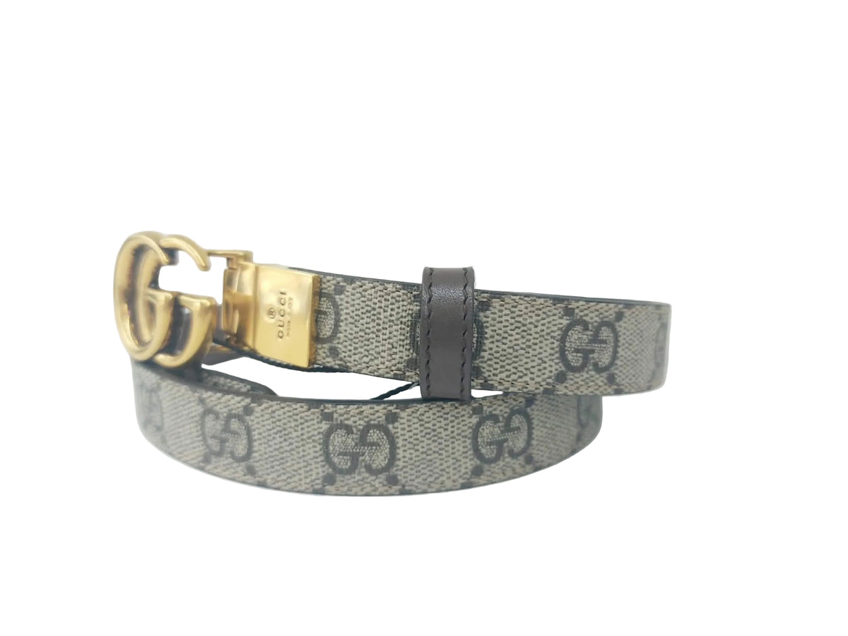 GUCCI CINTURA GG REVERSIBLE 2CM