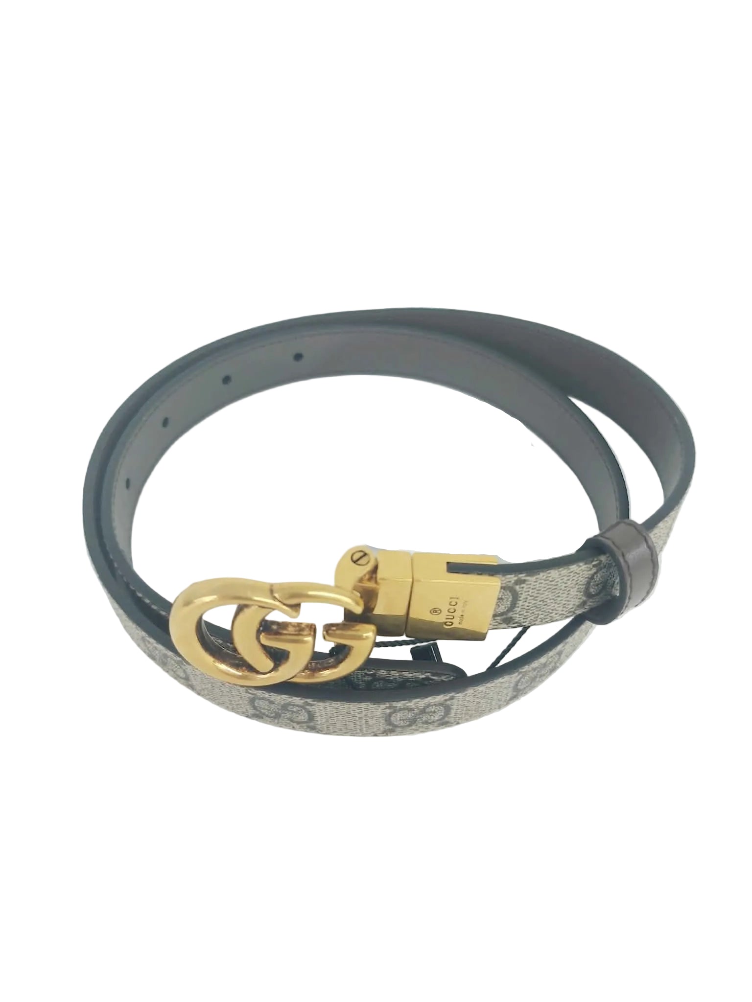 GUCCI CINTURA GG REVERSIBLE 2CM