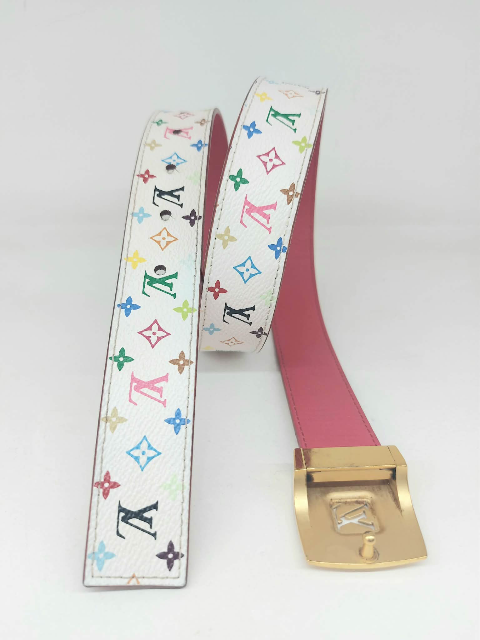 LOUIS VUITTON CINTURA MULTICOLOR TG80