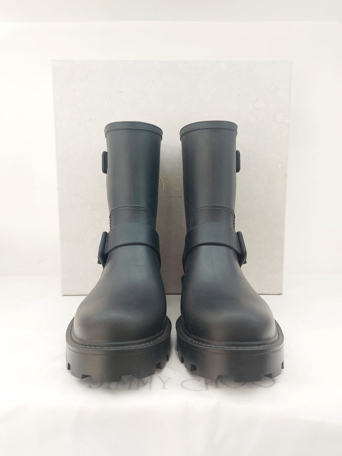 JIMMY CHOO STIVALETTI YAEL IN GOMMA N40