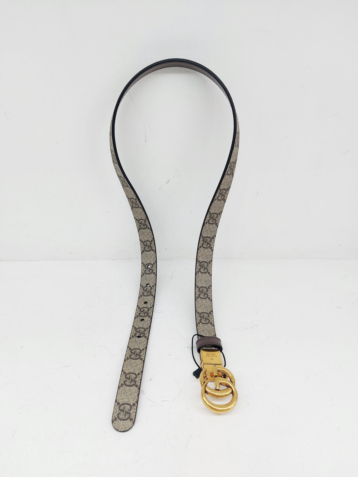 GUCCI CINTURA GG REVERSIBLE 2CM