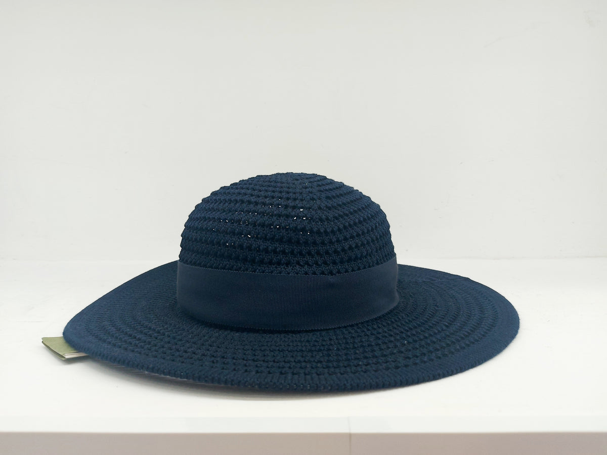 Gucci Cappello Falda Larga Blu Tg M