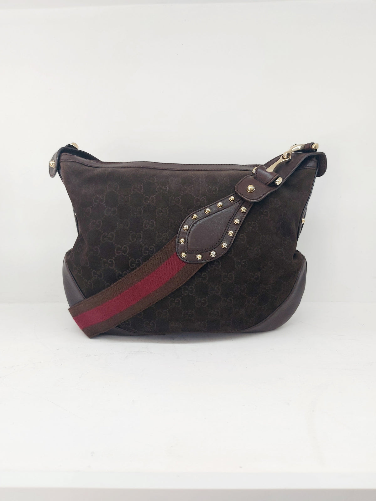 GUCCI TRACOLLA IN CAMOSCIO